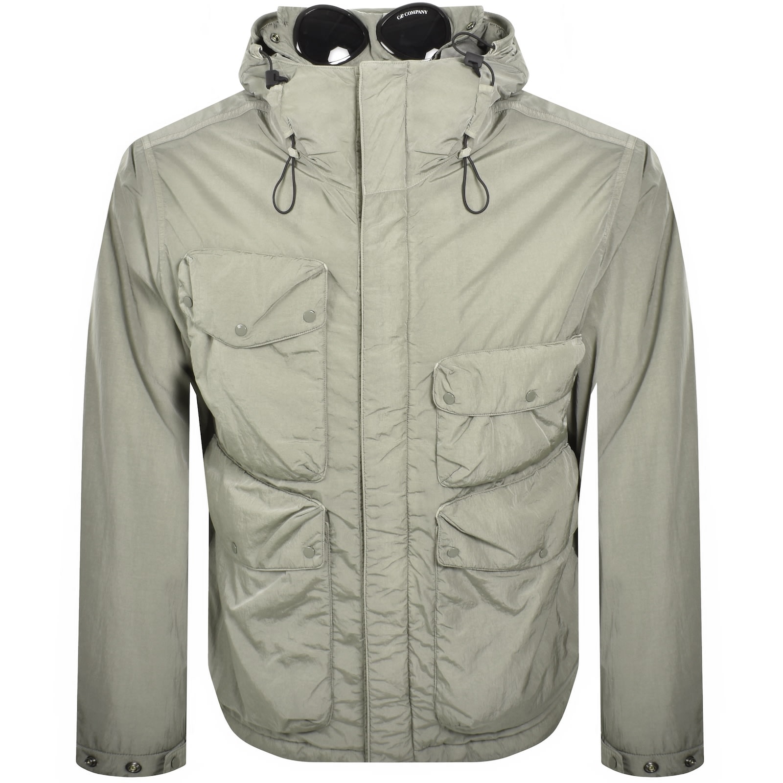 C.p. Company Cp Company Chrome-r Goggle Jacket Grey In Green