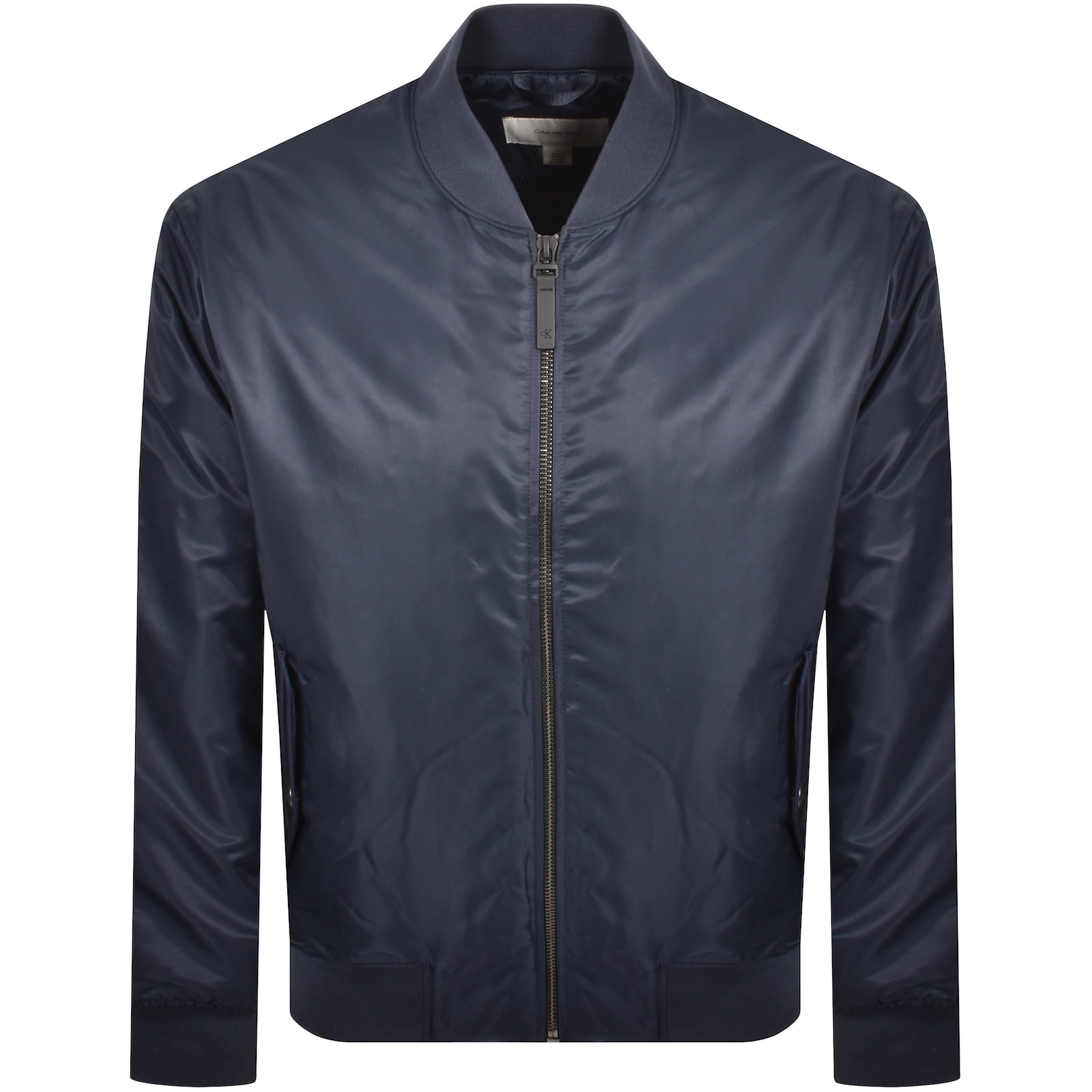 Calvin Klein Jeans Nylon Bomber Jacket Navy In Blue