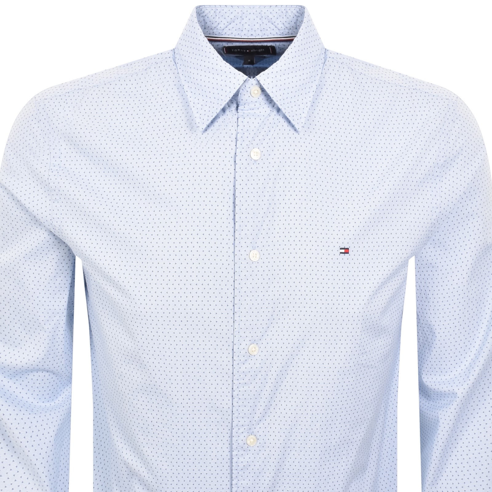 Tommy Hilfiger Flex Poplin Long Sleeve Shirt Blue In Blue