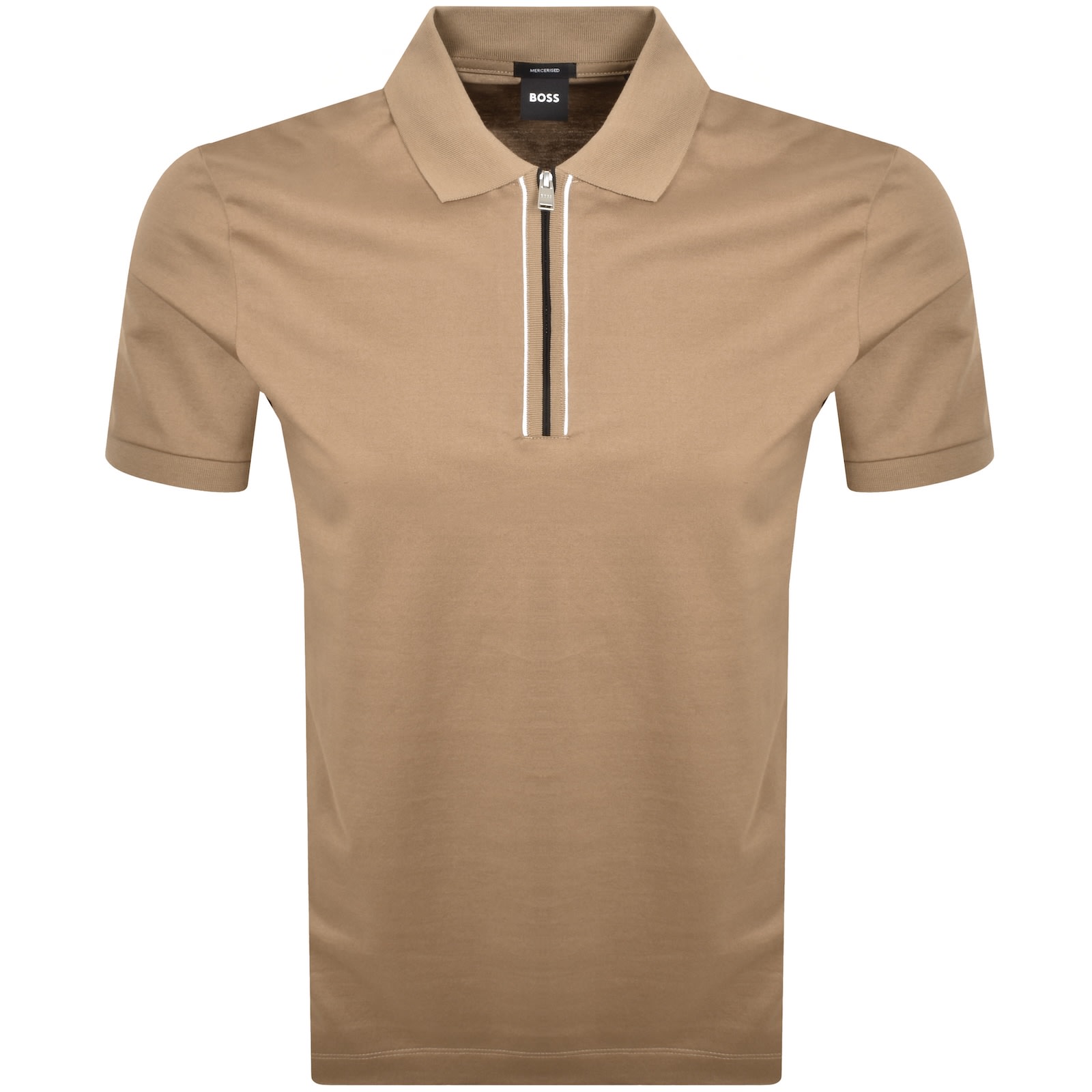 Hugo Boss Boss H Paras 65 Polo T Shirt Medium Beige In Brown