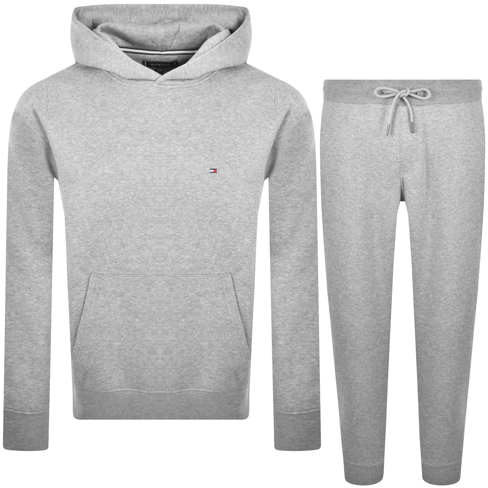 Tommy Hilfiger Lounge Hooded Tracksuit Grey In Gray
