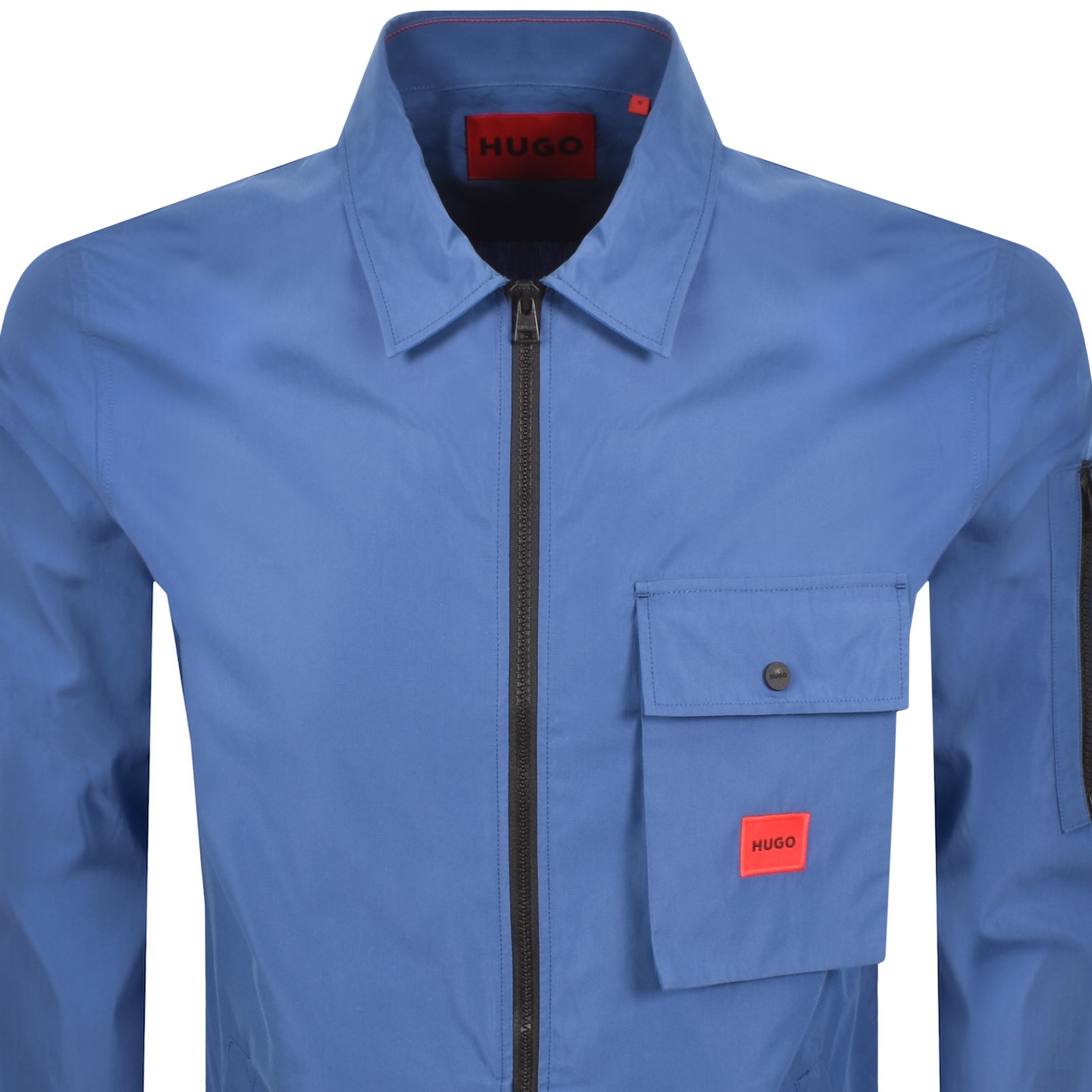 Hugo Boss Hugo Emmond Overshirt Medium Blue In Blue