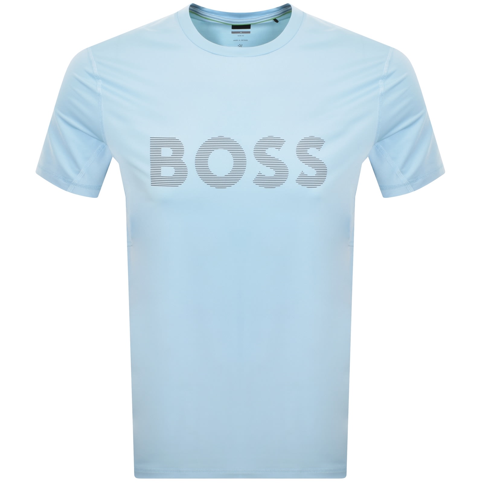 Boss Athleisure Boss Active T Shirt Light Pastel Blue In Blue