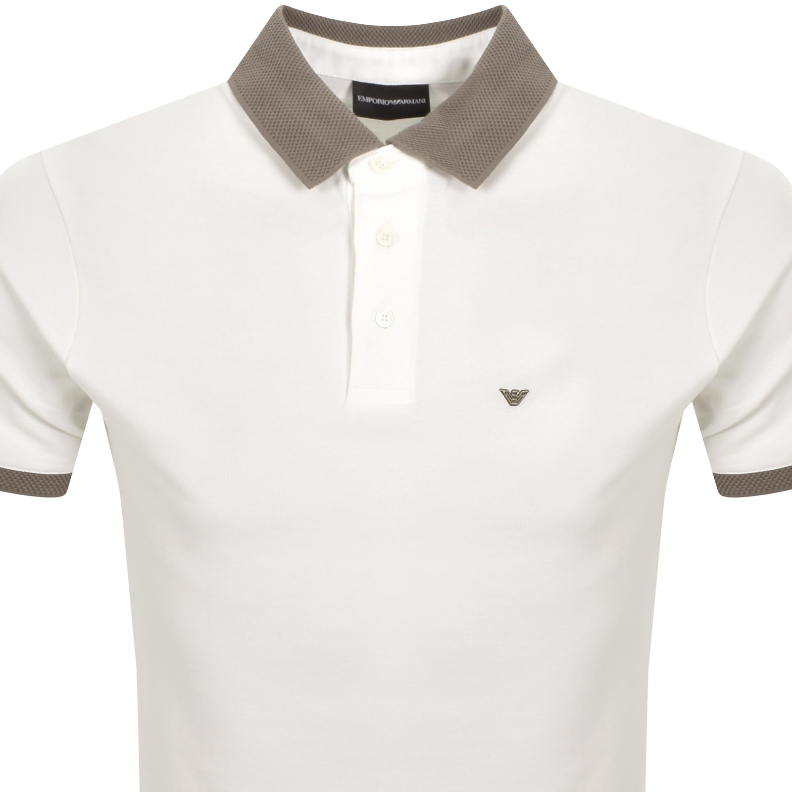 Armani Collezioni Emporio Armani Polo T Shirt White In White