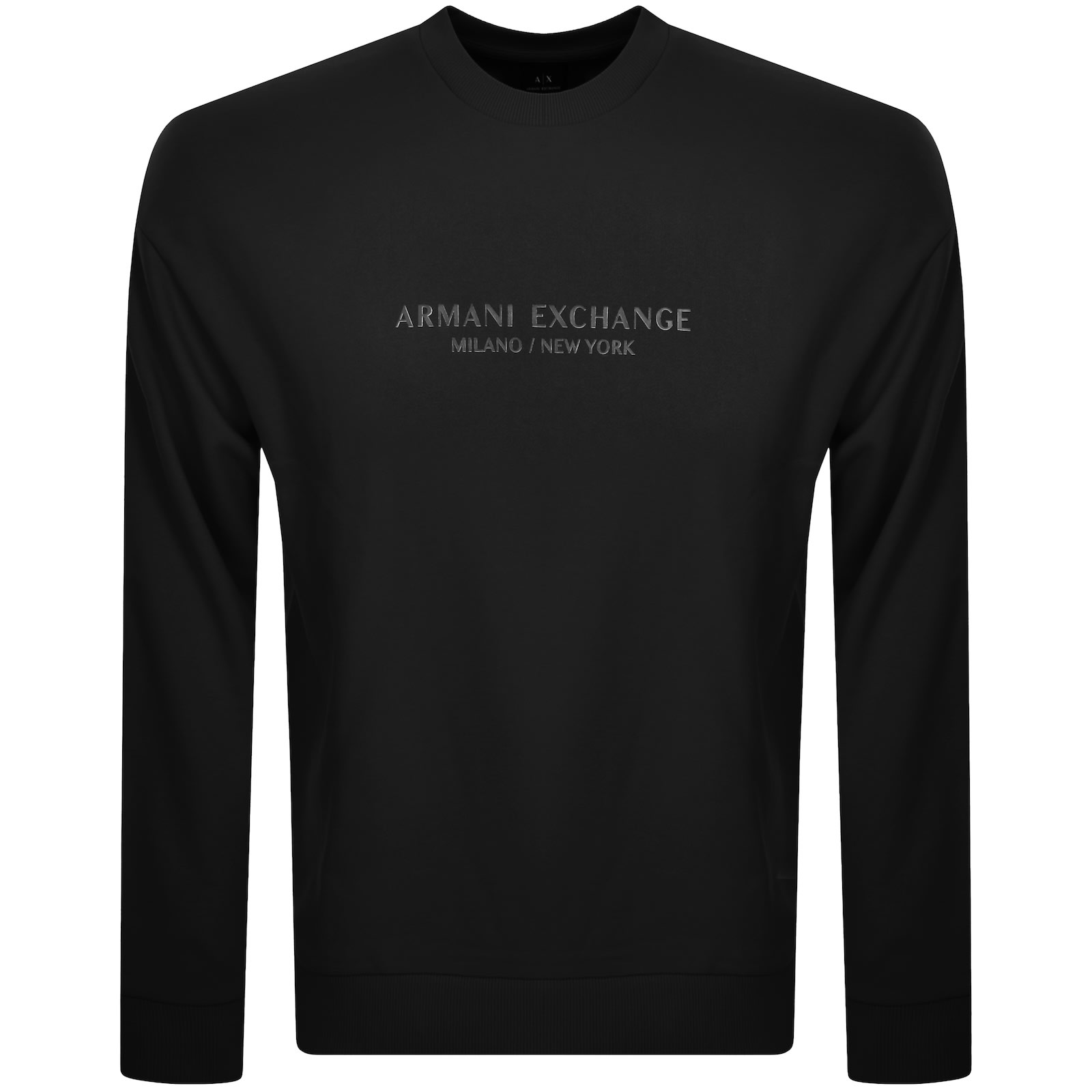 Armani Exchange Logo Sweatshirt Navy In Black