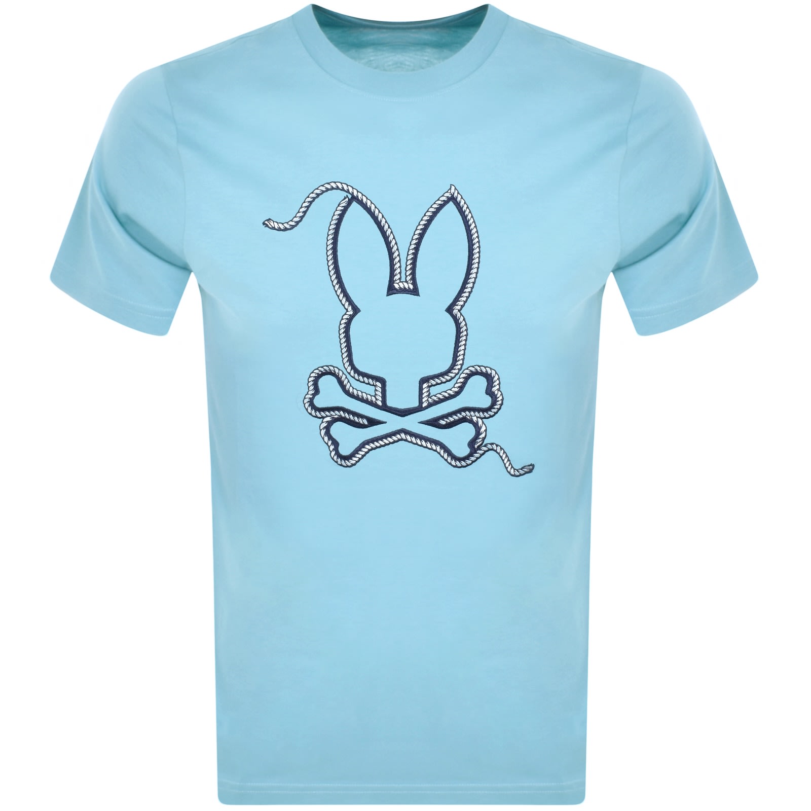 Psycho Bunny Cyrus Embroidered Pima Cotton T-shirt In Blue