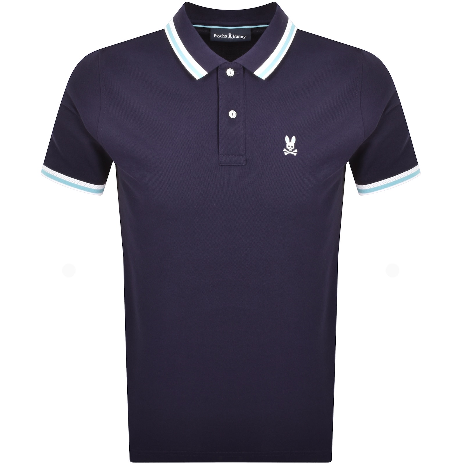 Psycho Bunny Nolan Pique Polo T Shirt Navy In Blue