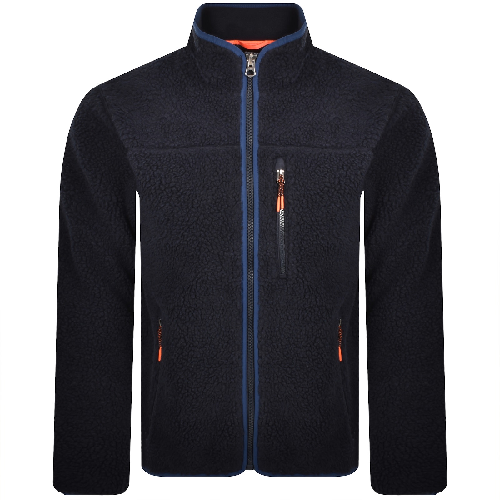 Superdry Fleece Jacket Eclipse Navy In Blue