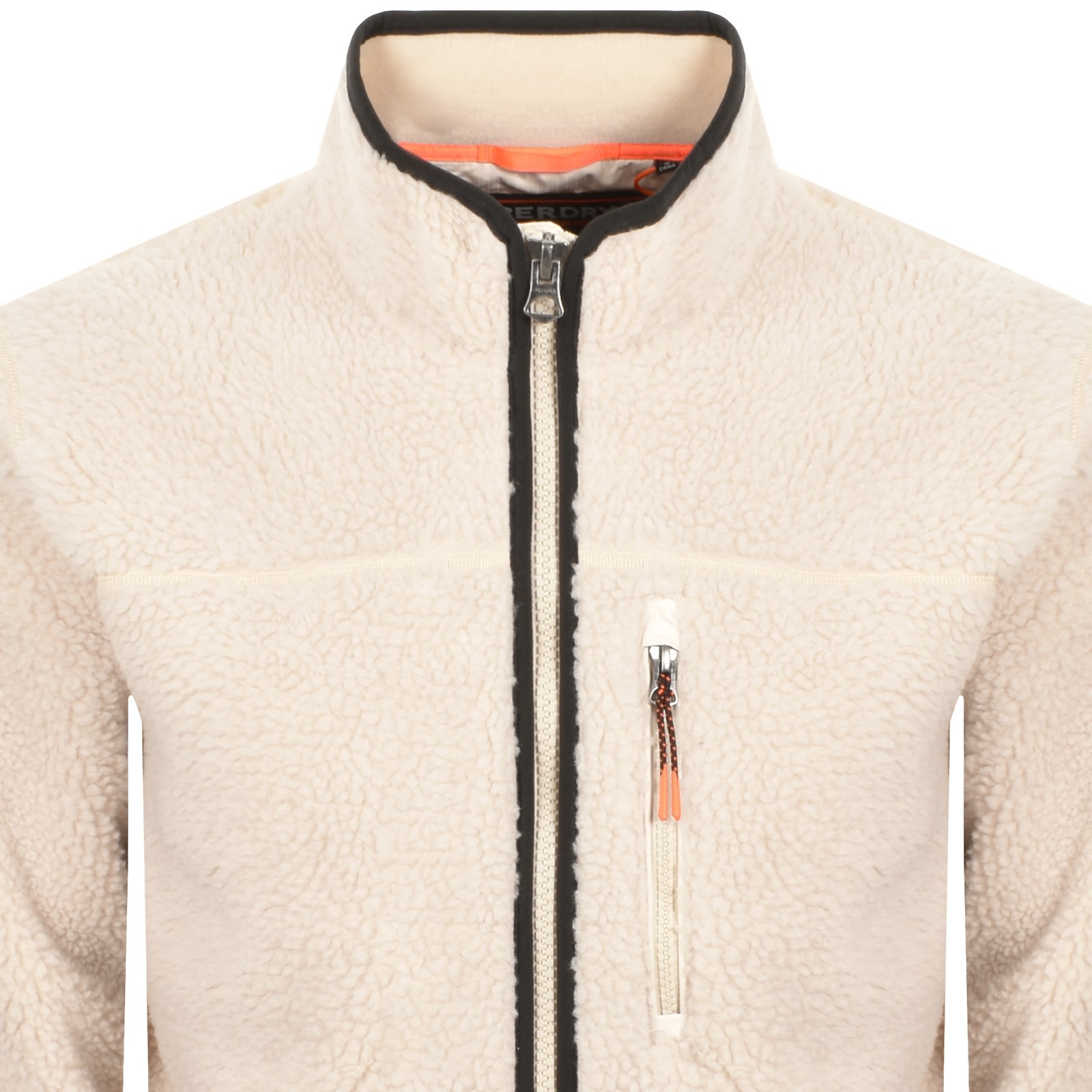 Superdry Fleece Jacket Oatmeal Beige In Neutral