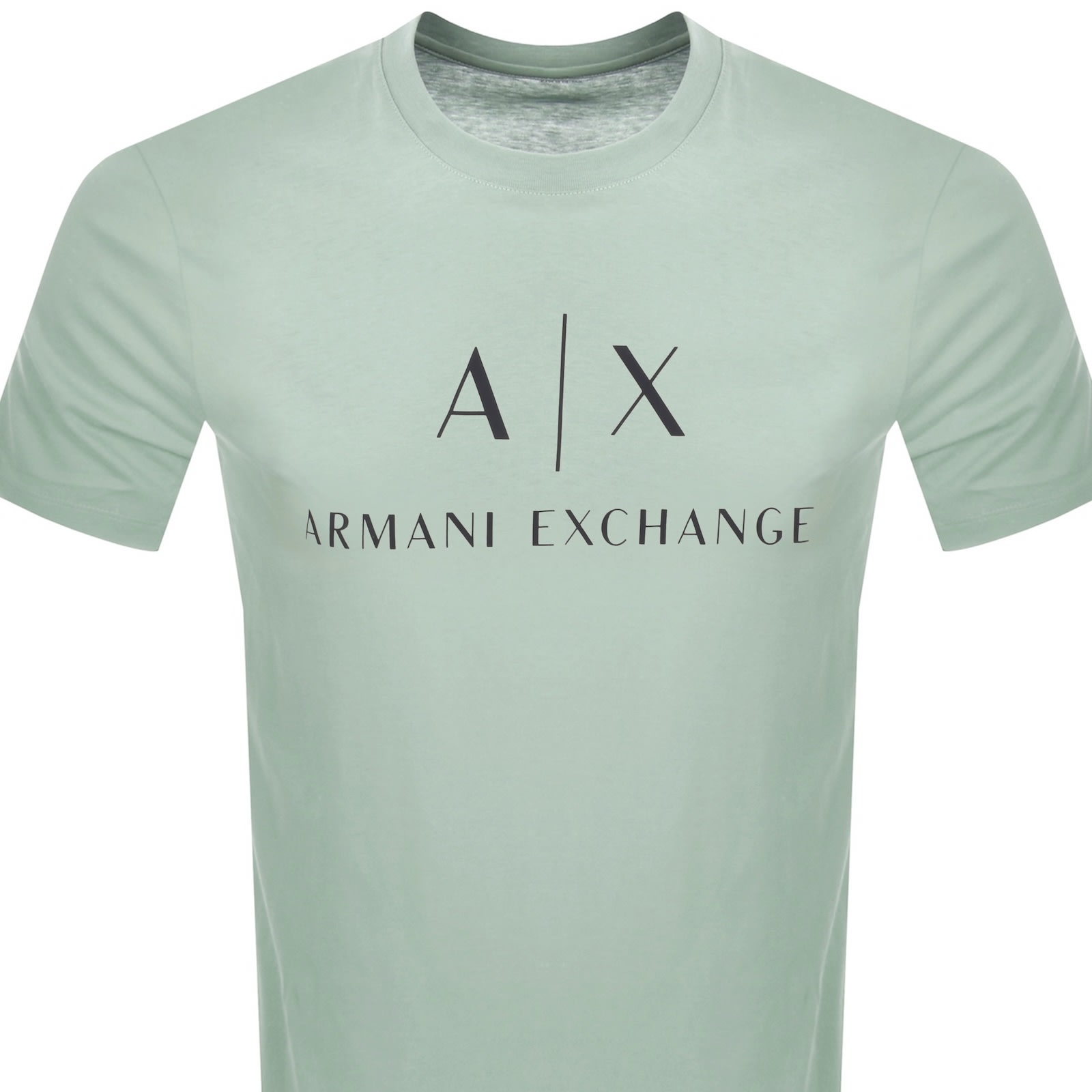 Armani Exchange Slim Fit Jersey T-shirt With Logo In Green