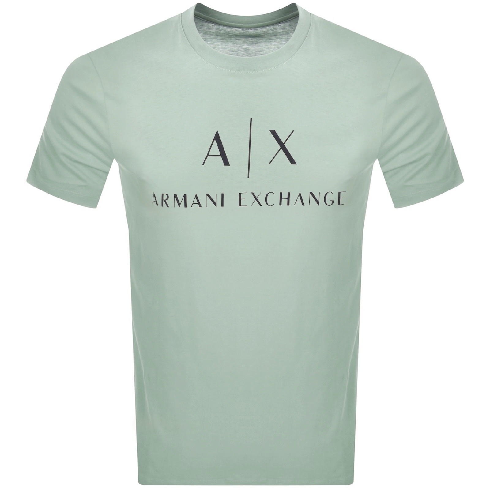 Armani Exchange Slim Fit Jersey T-shirt With Logo In Green