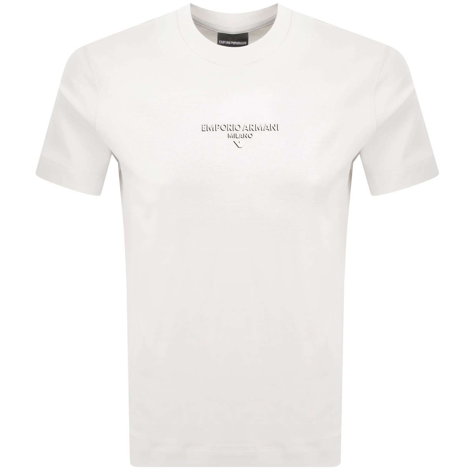Armani Collezioni Emporio Armani Logo T Shirt Snow White In White