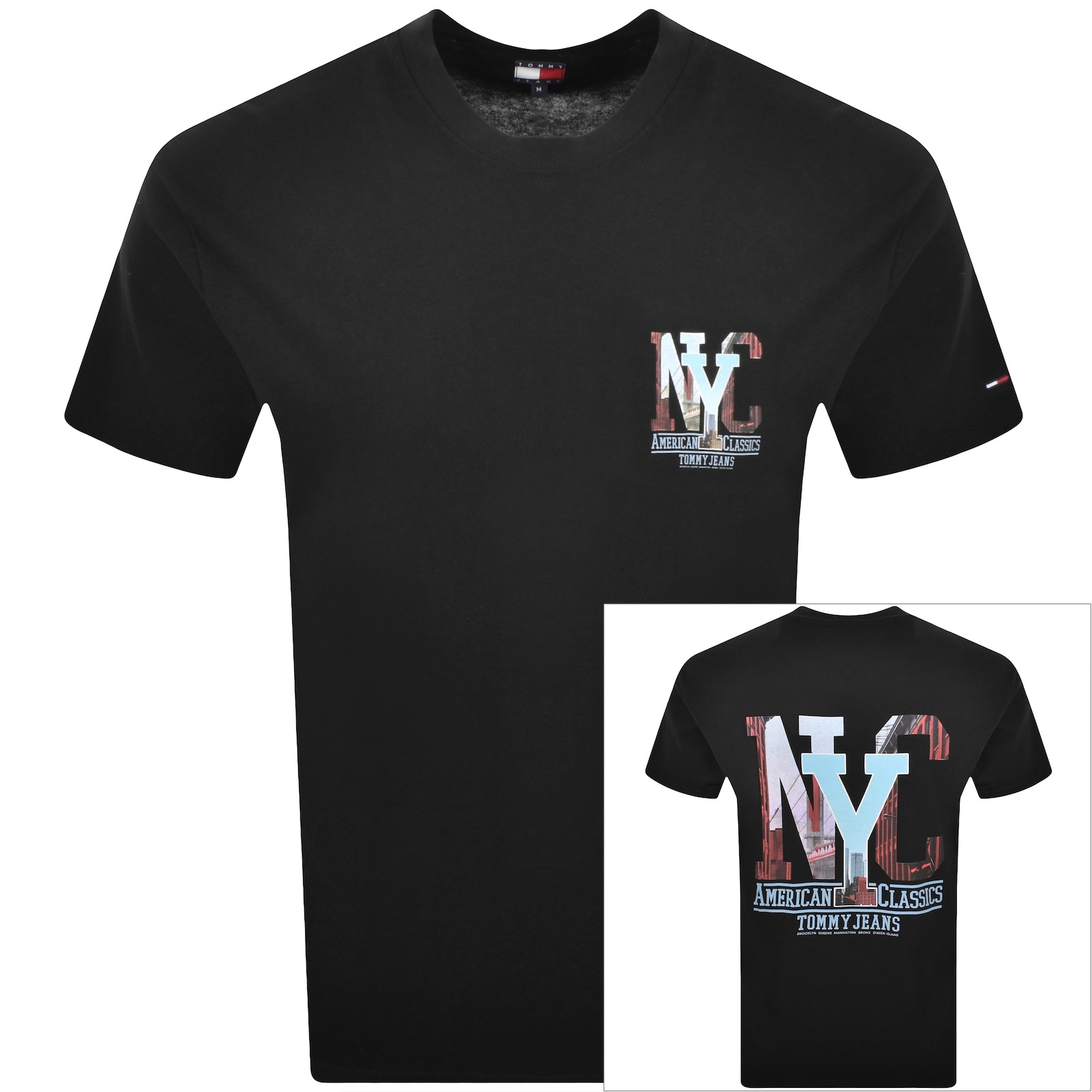 Tommy Jeans Novelty Graphic T Shirt Black In Black