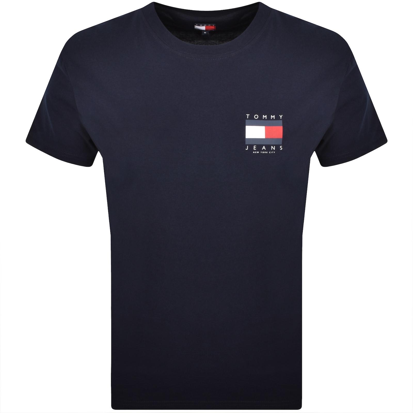 Tommy Jeans Graphic Backprint T Shirt Navy In Blue