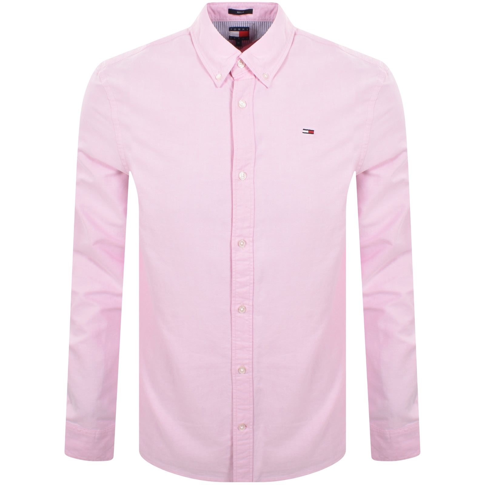 Tommy Jeans Regular Fit Oxford Shirt Pink In Pink