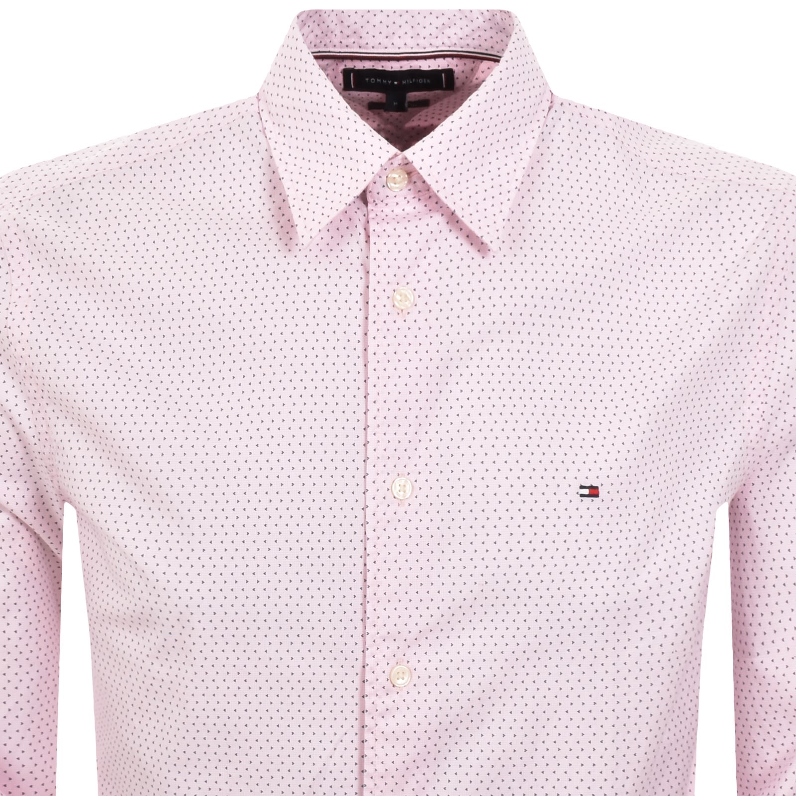 Tommy Hilfiger Flex Poplin Long Sleeve Shirt Pink In Pink