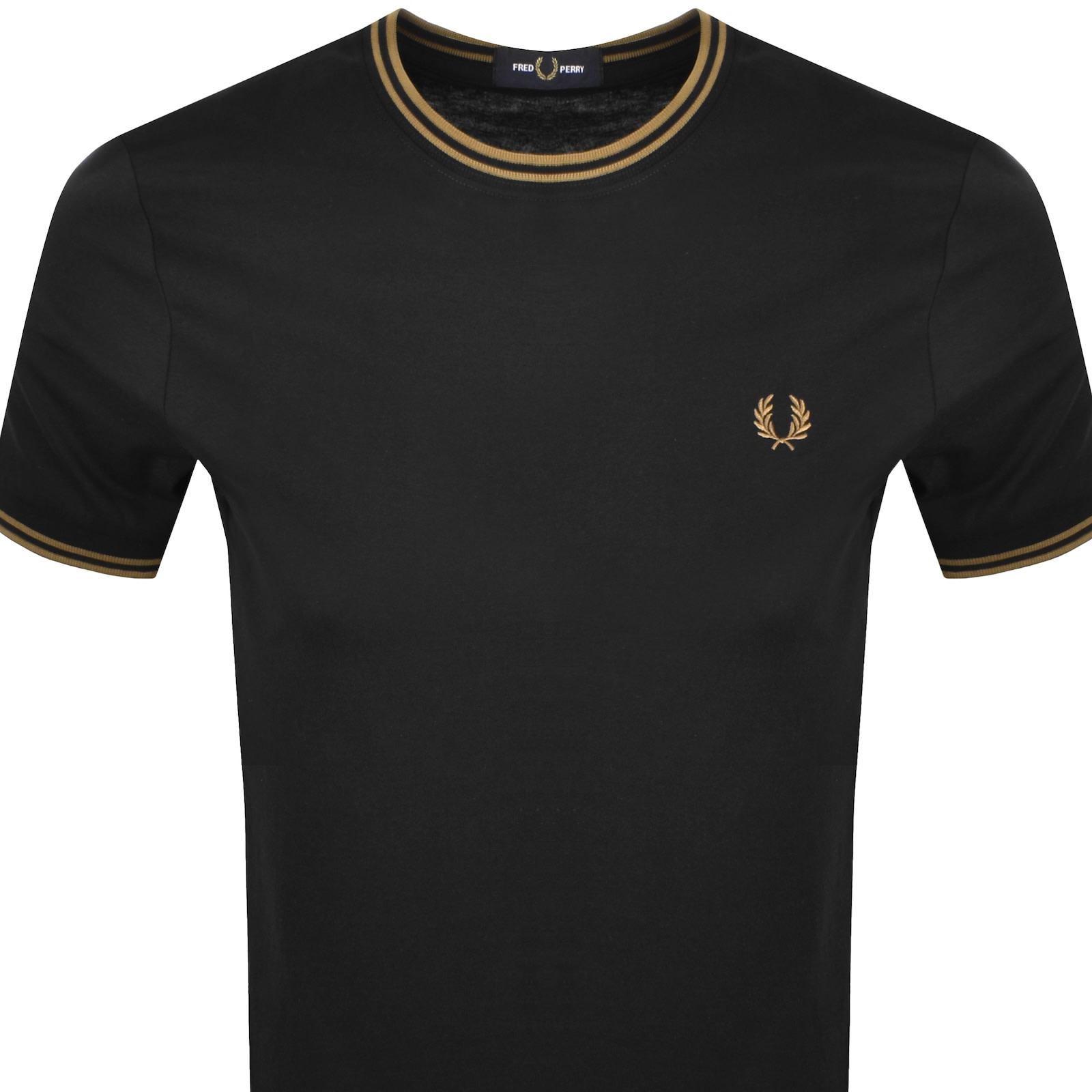 Fred Perry Twin Tipped T Shirt Black In Black