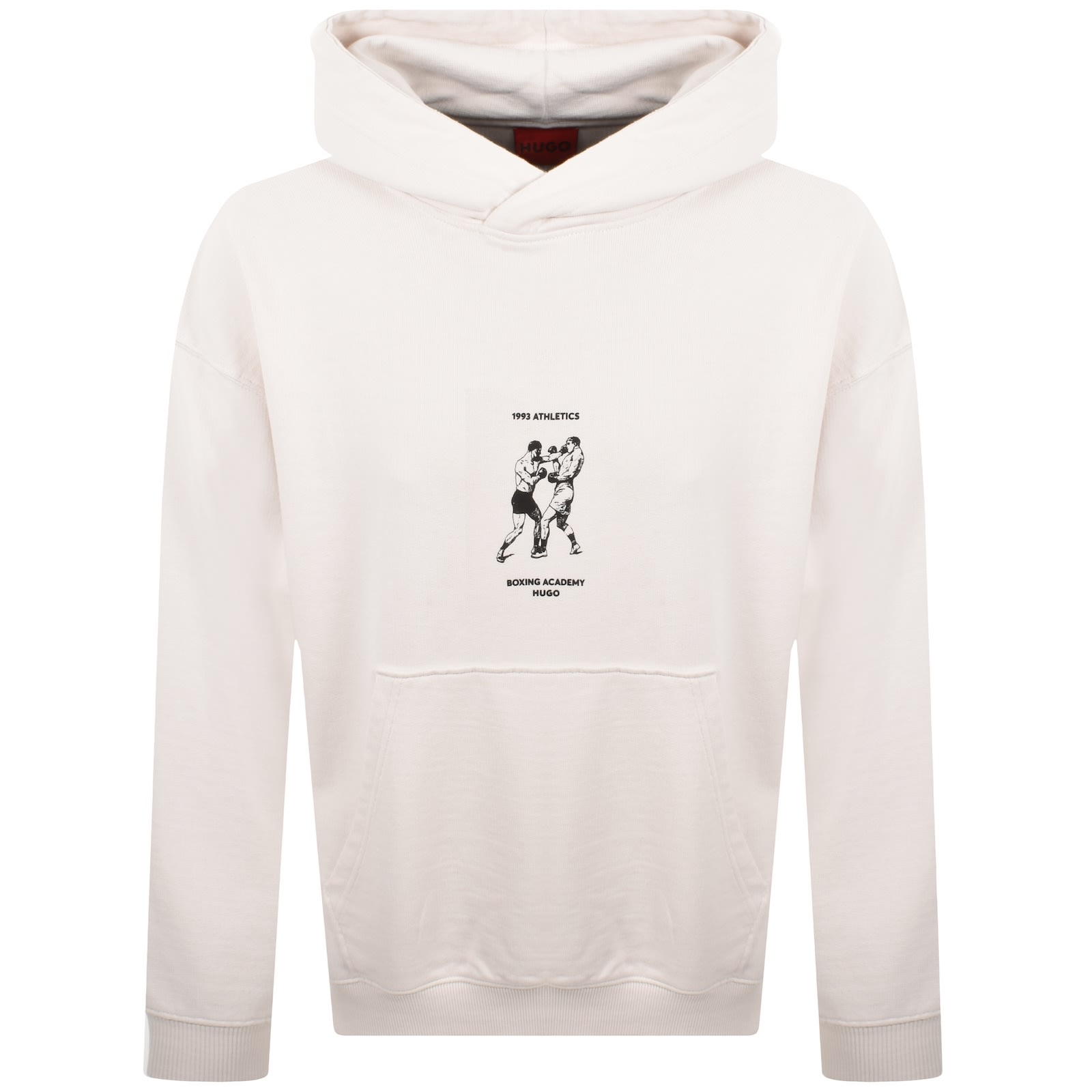 Hugo Boss Hugo Duwrestie Hoodie Cream In White