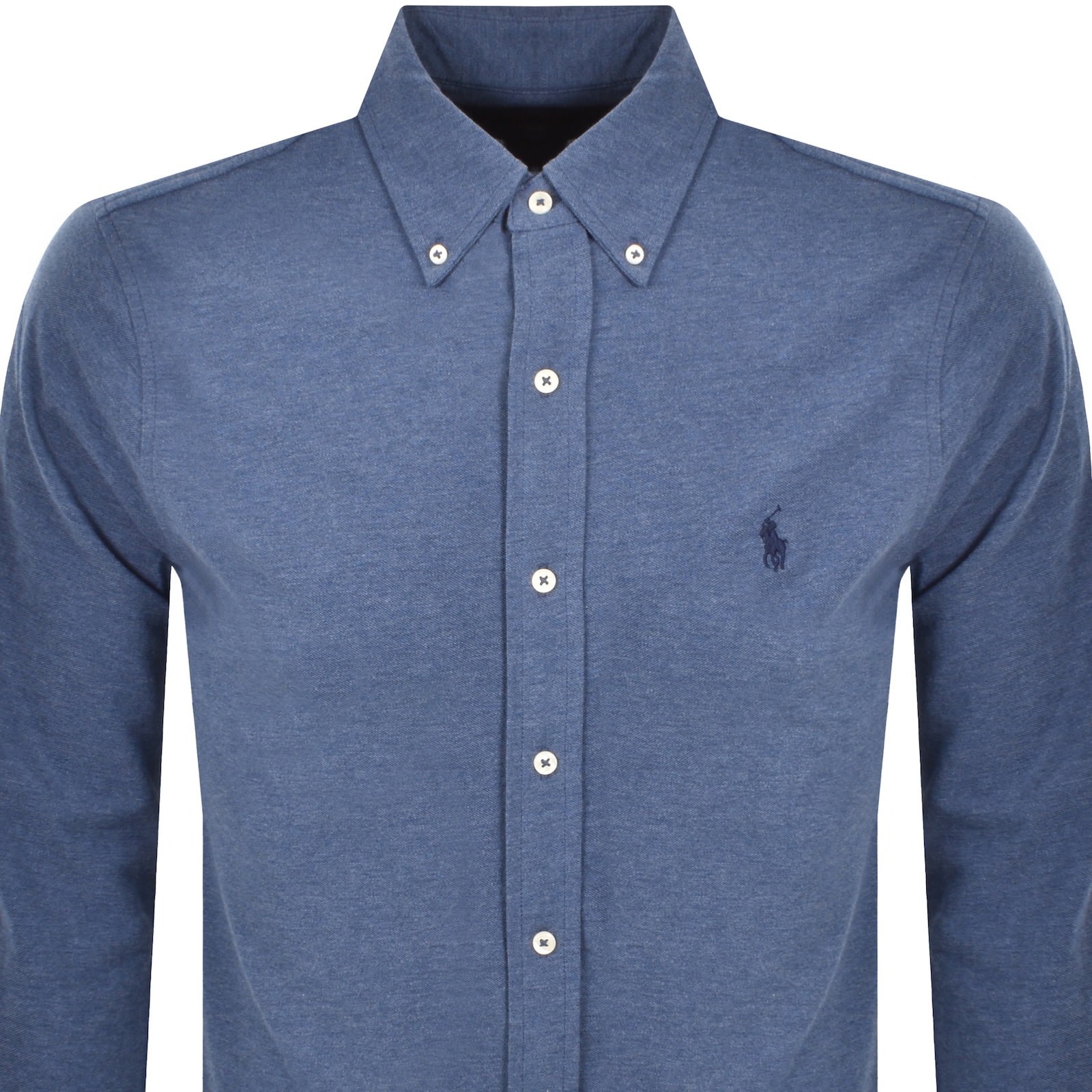 Ralph Lauren Featherweight Mesh Shirt Blue In Blue
