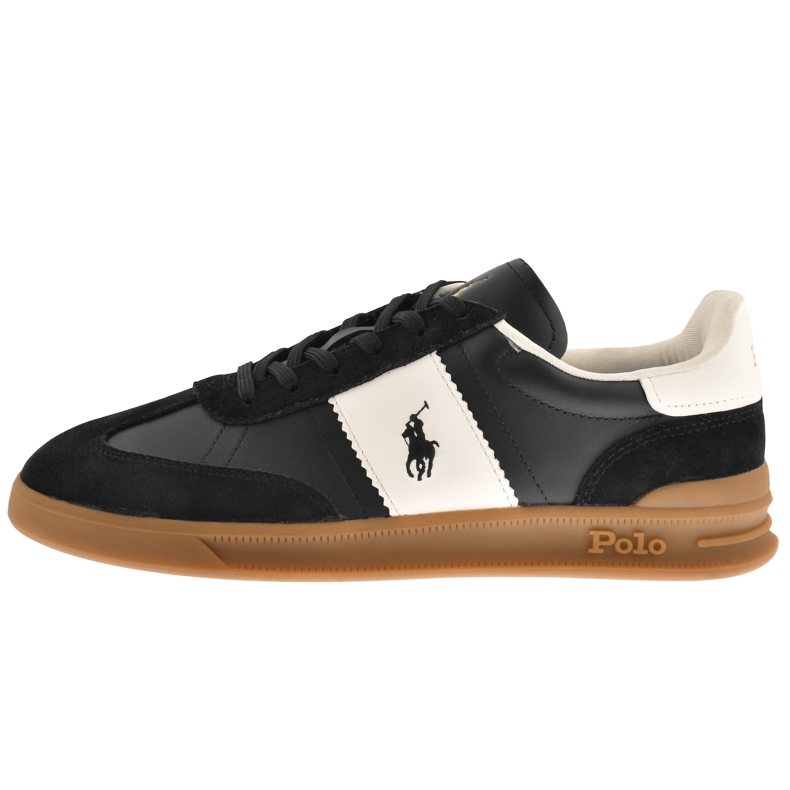 Ralph Lauren Heritage Aera Trainers Black In Black