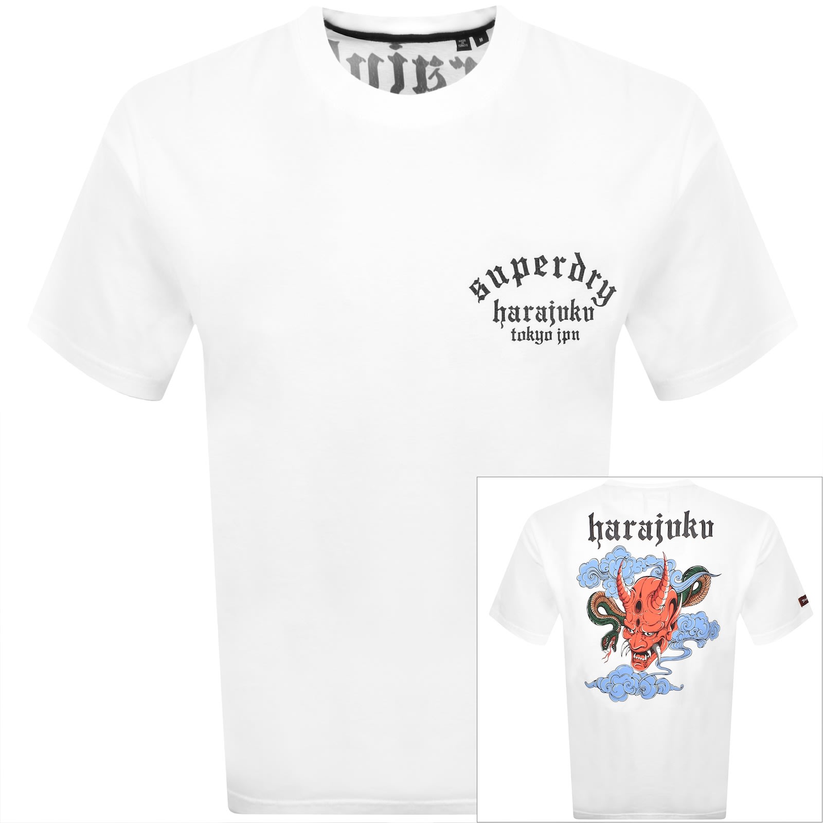 Superdry Neo Trad Tattoo T Shirt White In White