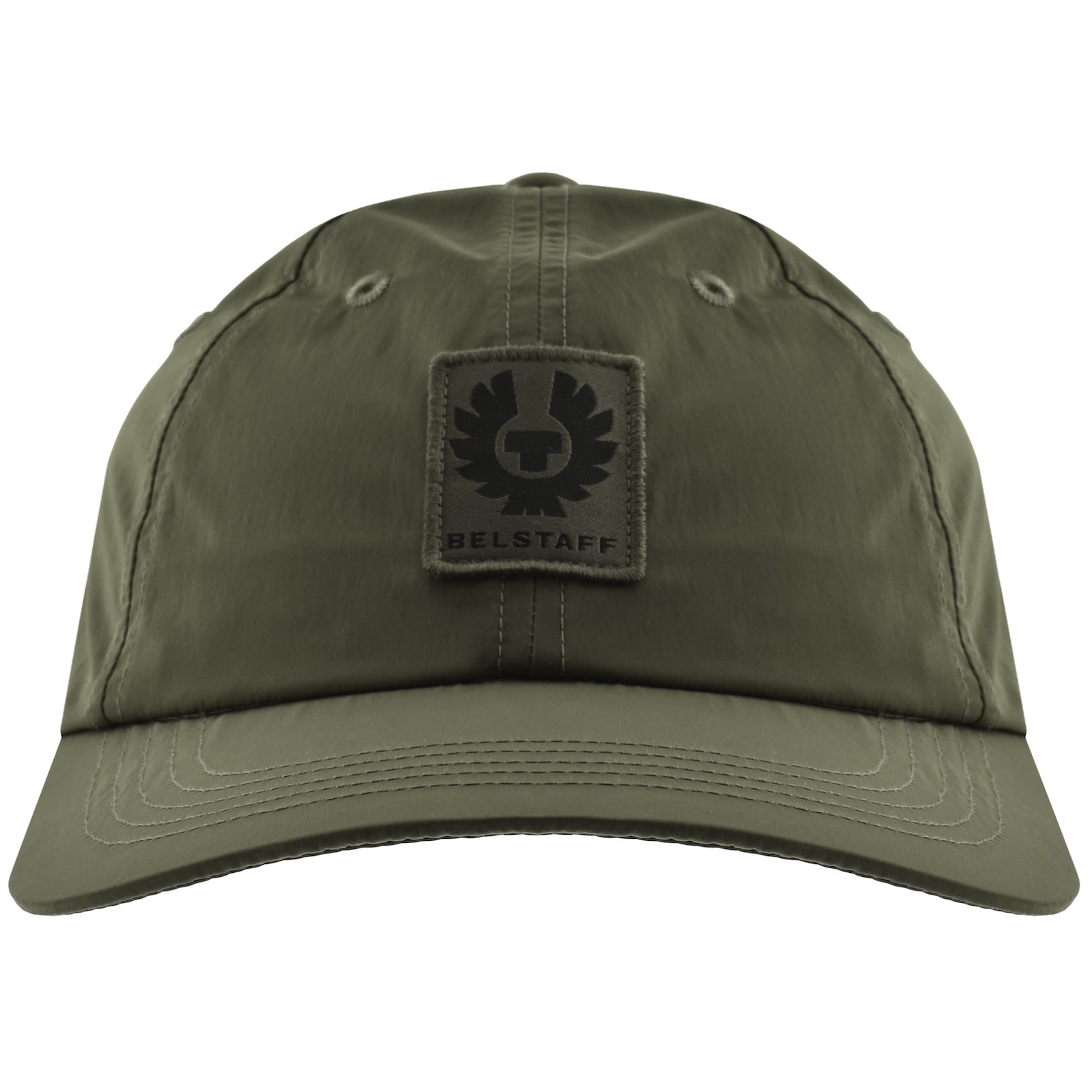 Belstaff Ripple Shell Cap True Olive Green In Green