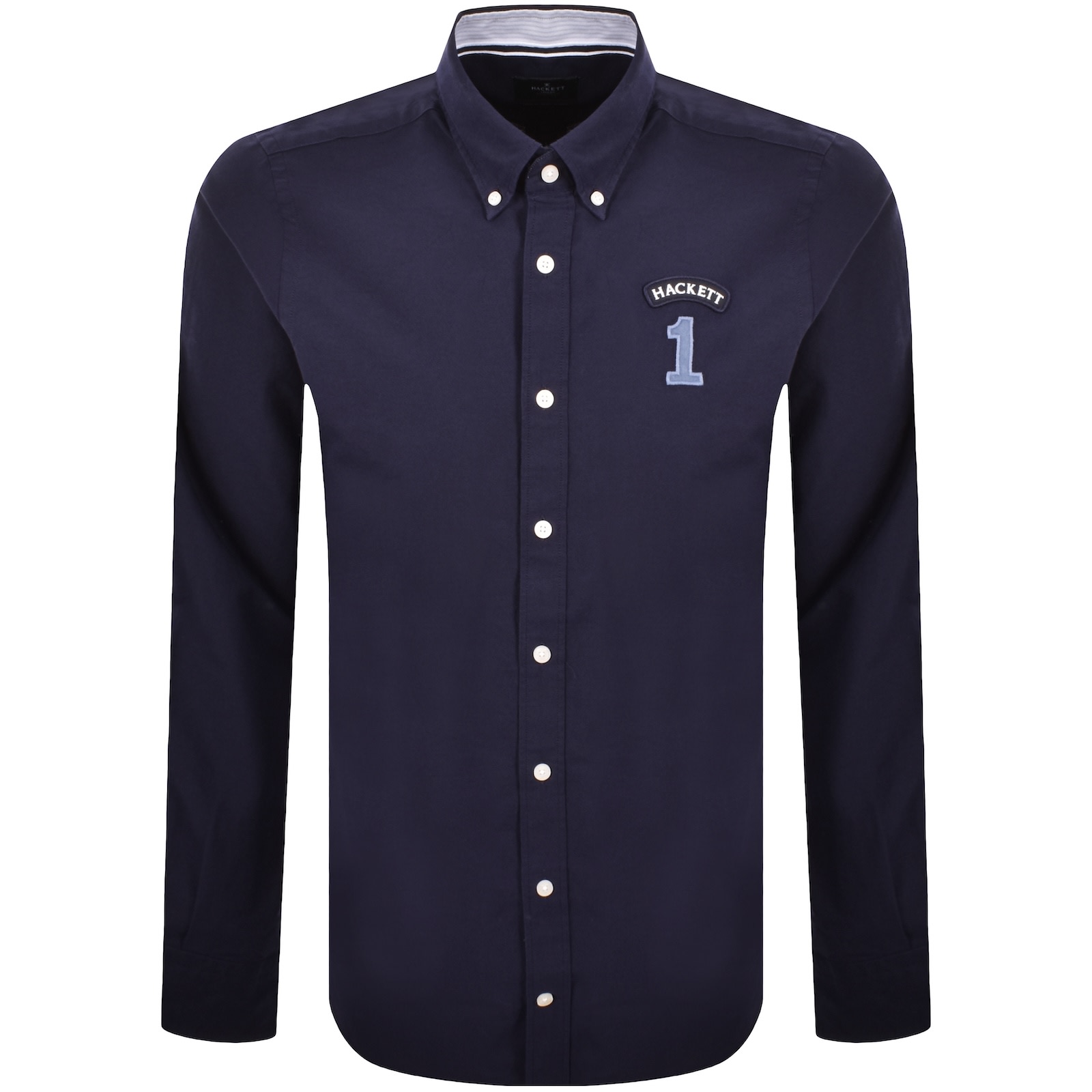 Hackett Heritage Long Sleeve Shirt Navy In Blue