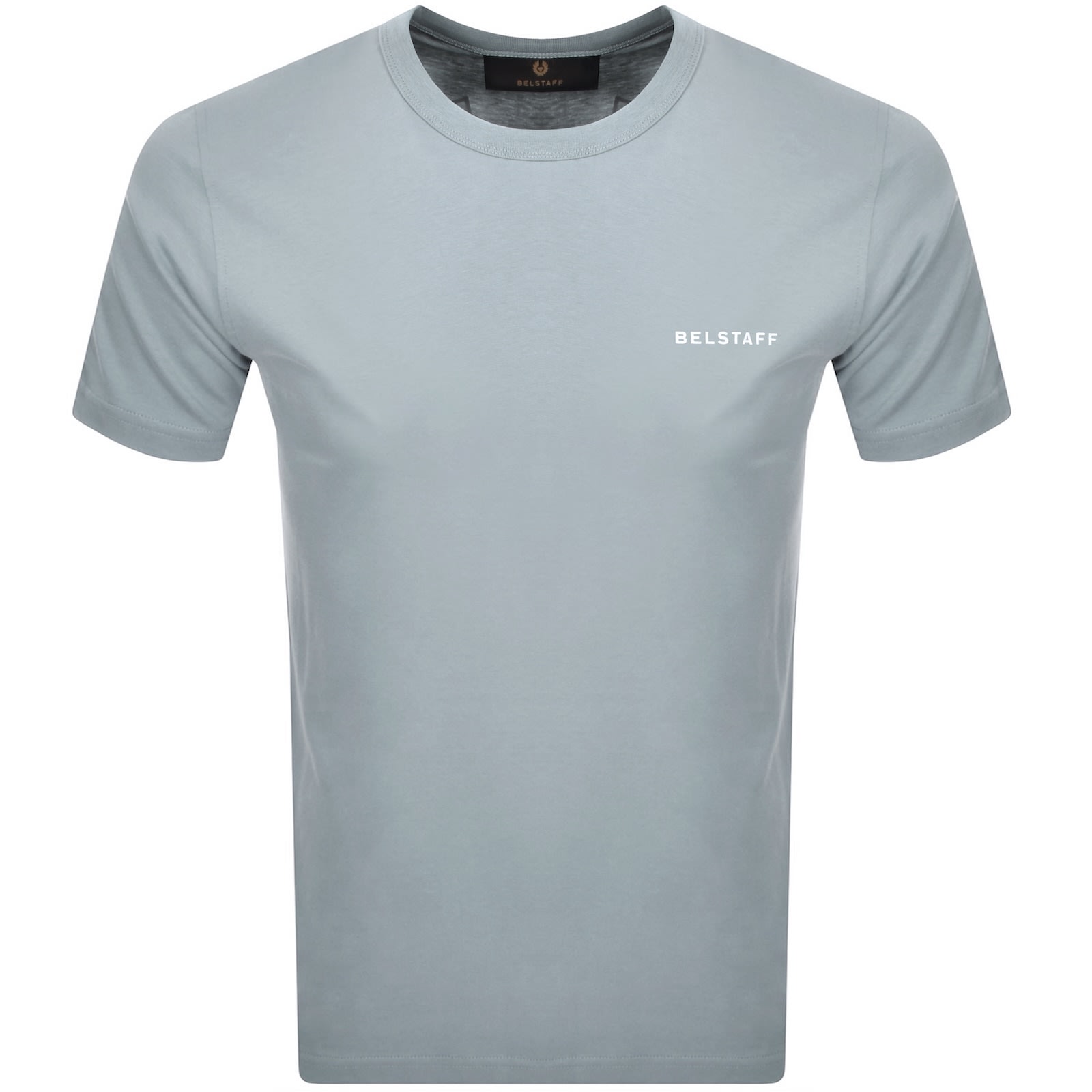 Belstaff Relaxed Fit Border T Shirt Quarry Blue In Blue