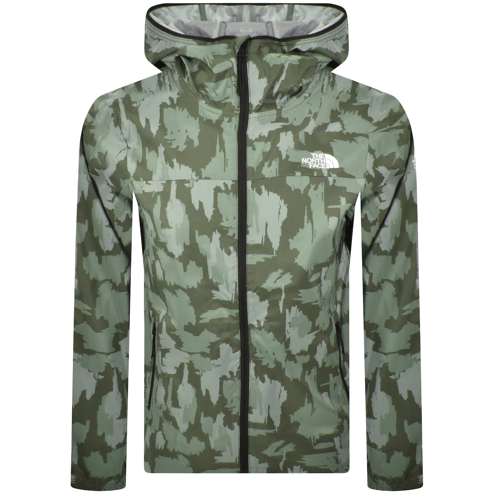 The North Face Abstract-print Hooded Jacket In Multi
