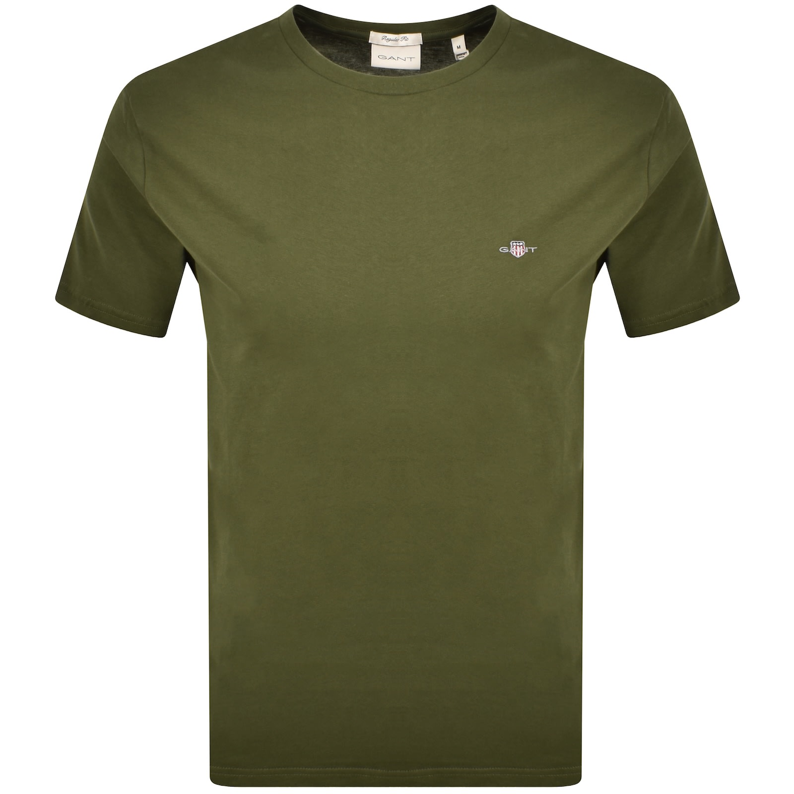 Gant Original Regular Shield T Shirt Green In Multi