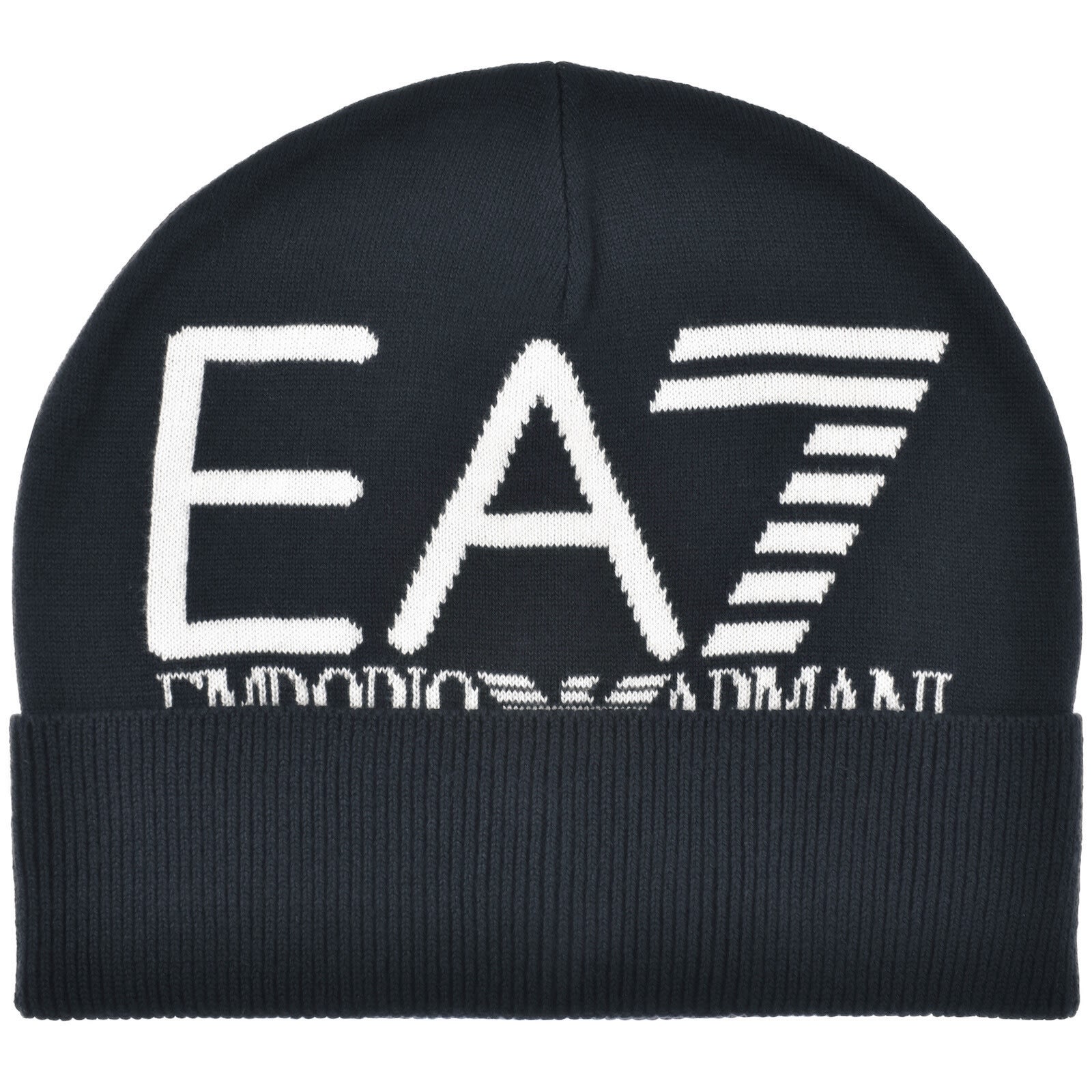 Ea7 Emporio Armani Beanie Hat Navy In Blue