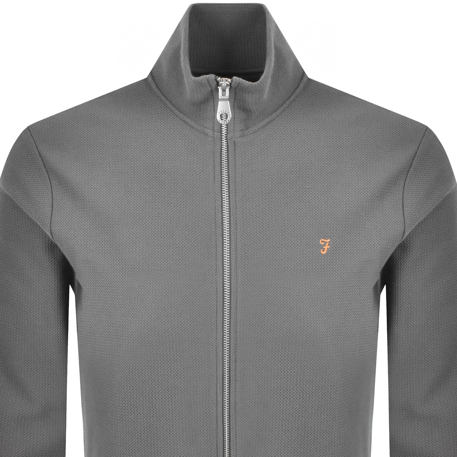 Farah Vintage Farah Seaton Zip Sweatshirt Grey In Gray