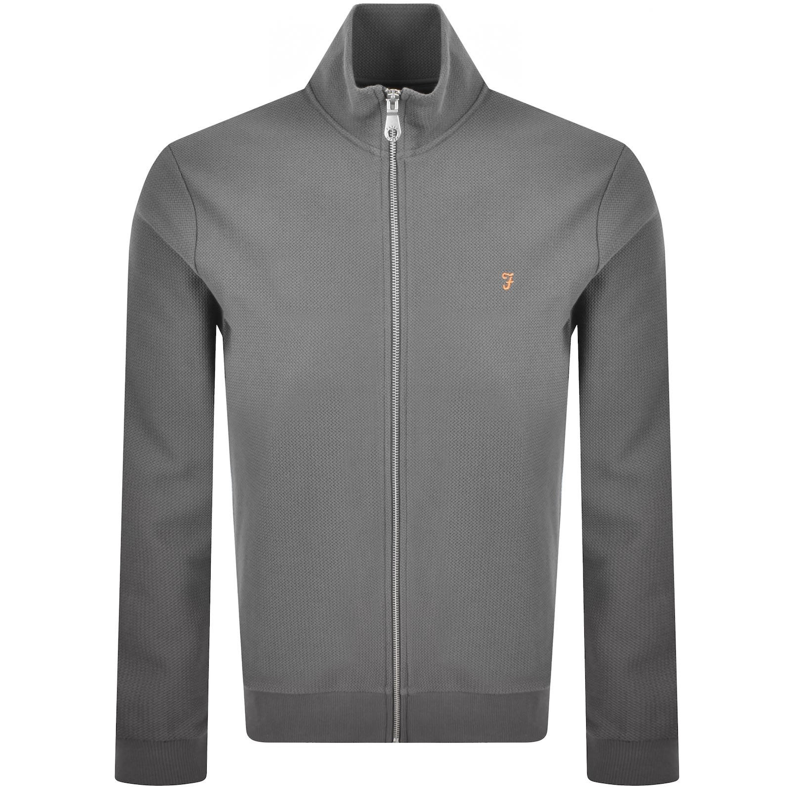 Farah Vintage Farah Seaton Zip Sweatshirt Grey In Gray
