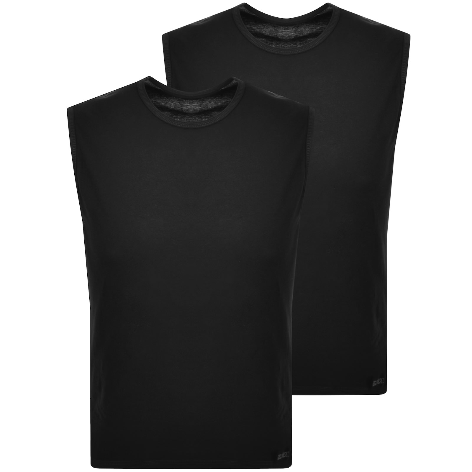 Diesel Tom 2 Pack Vest Black