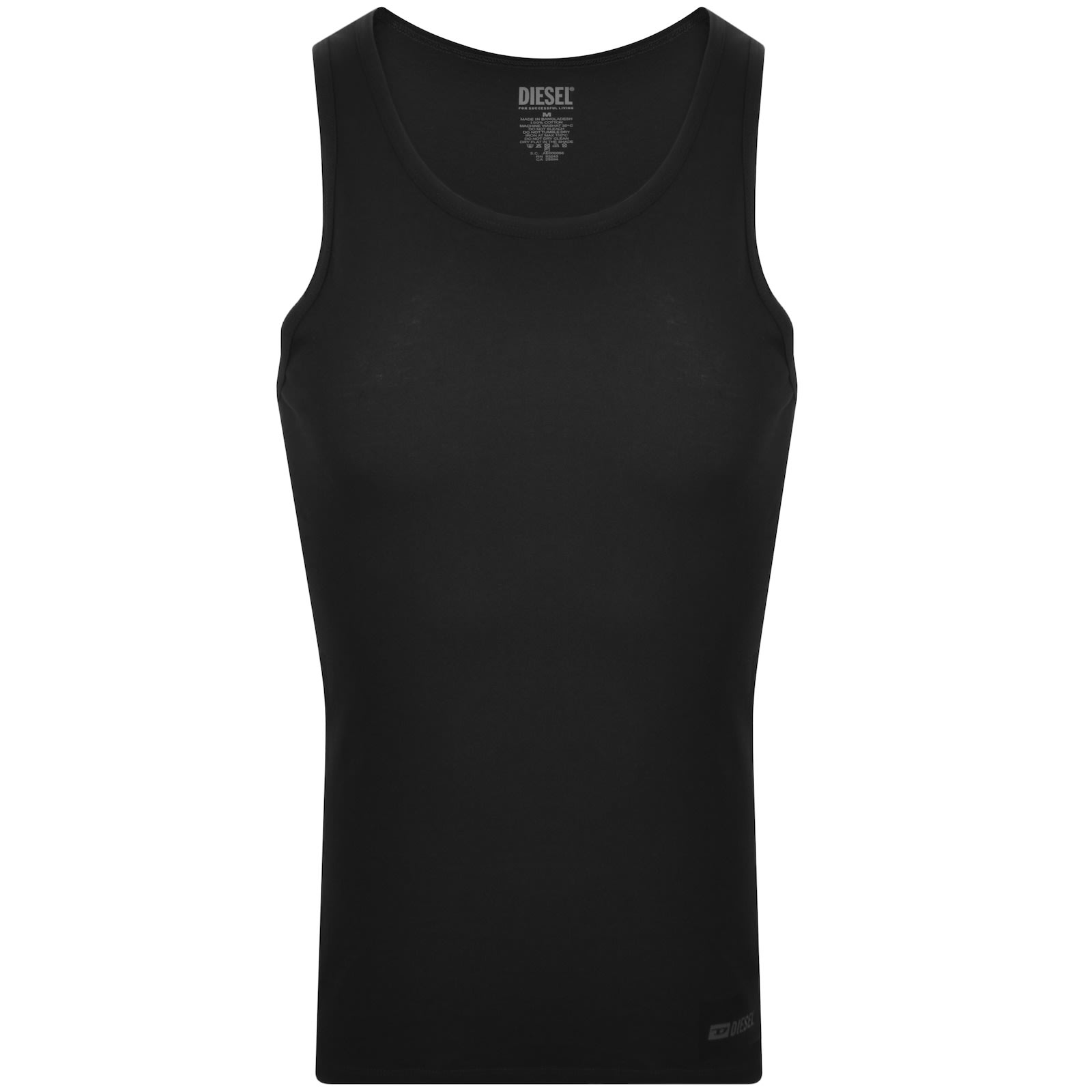 Diesel Walty 2 Pack Vest Black In Black