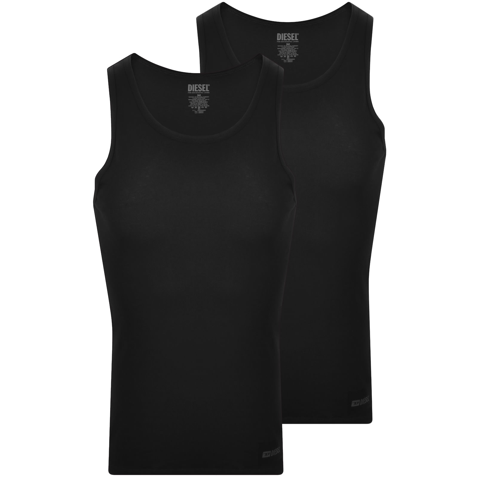 Diesel Walty 2 Pack Vest Black