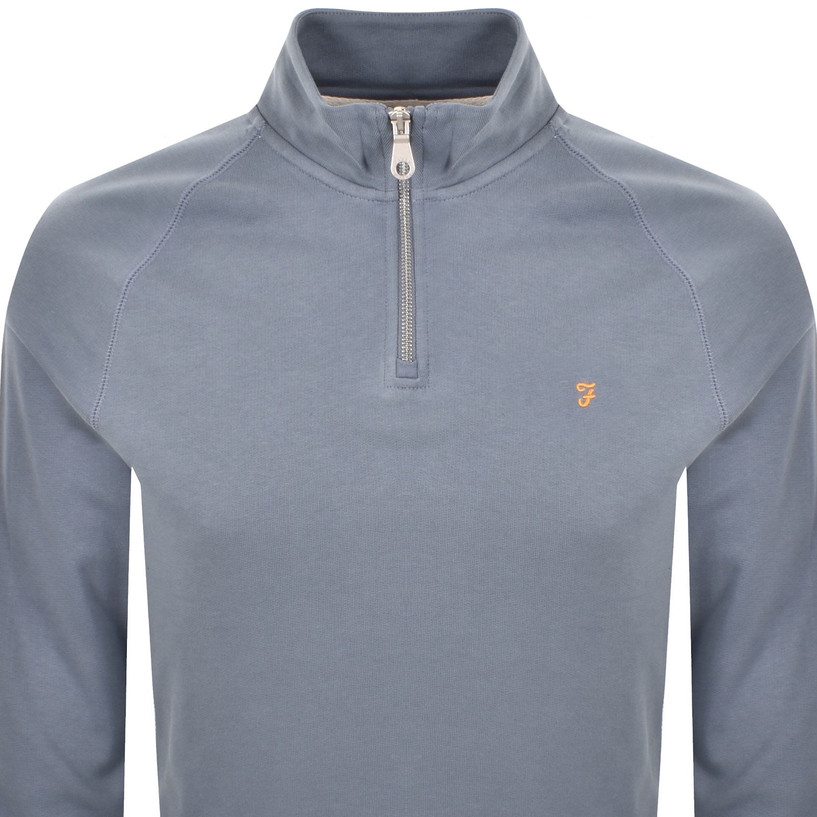 Farah Vintage Farah Jim Quarter Zip Sweatshirt Blue In Blue