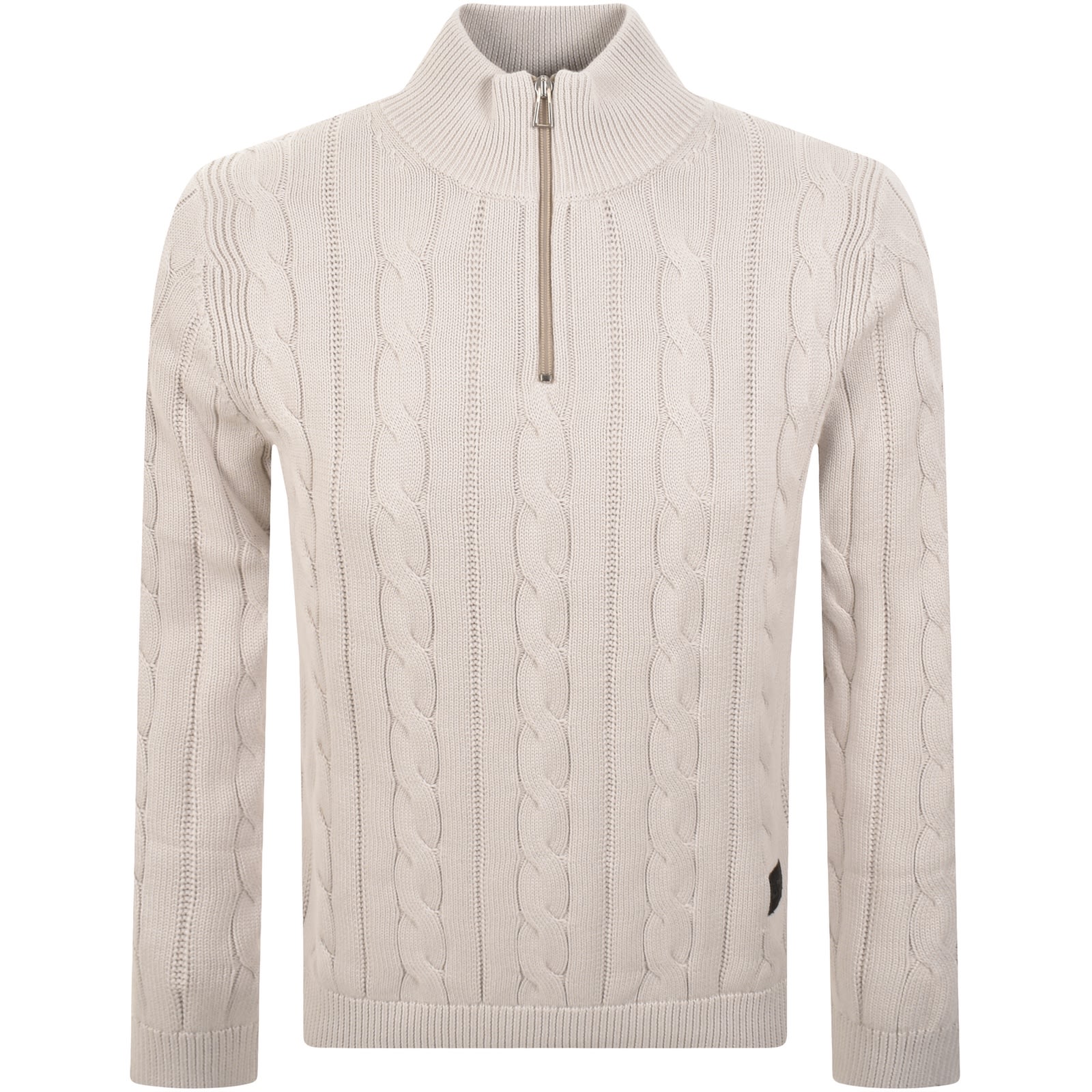 Paul Smith Half Zip Knit Jumper Cream In Neutral