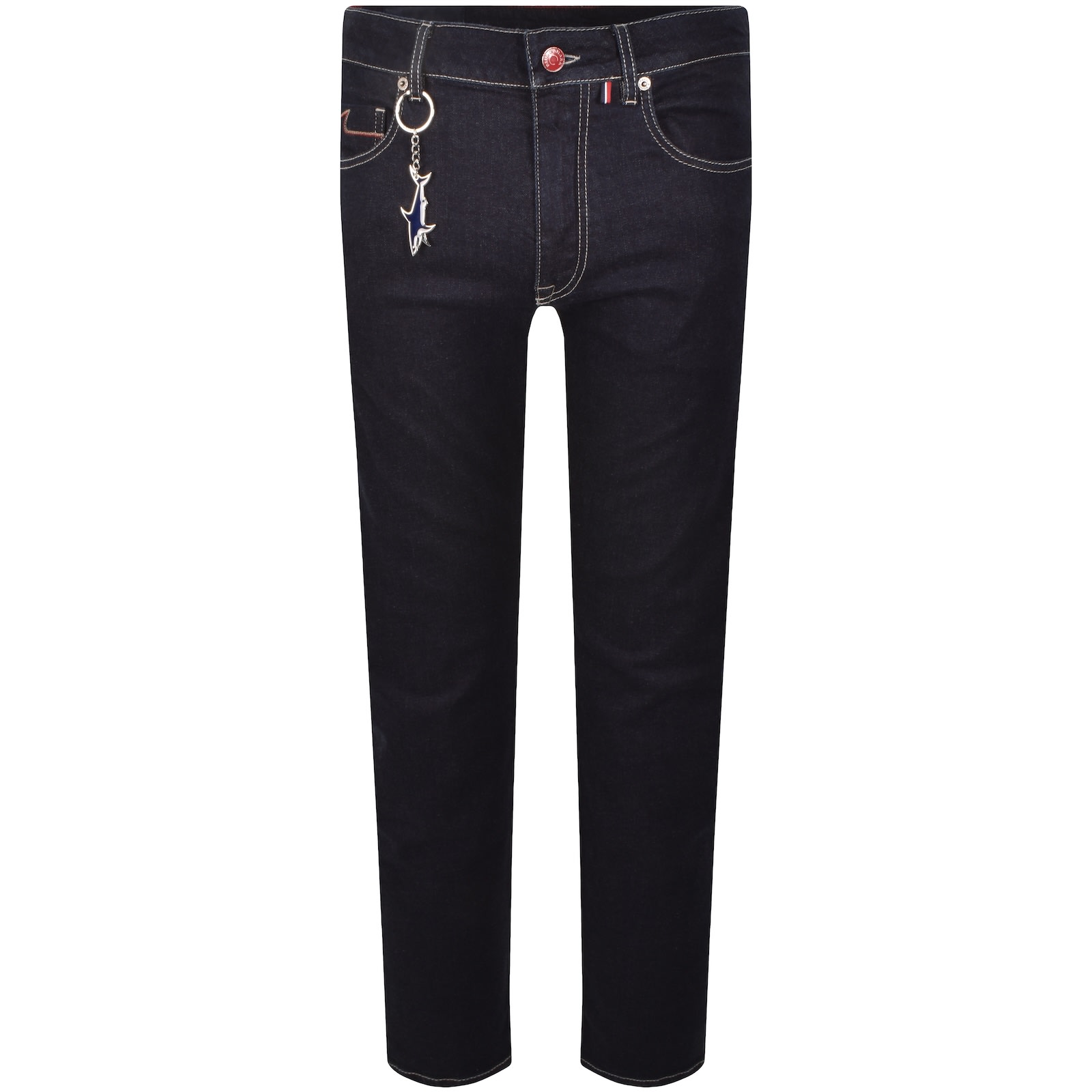Paul &amp; Shark Paul And Shark Red Rivet Jeans Blue In Blue