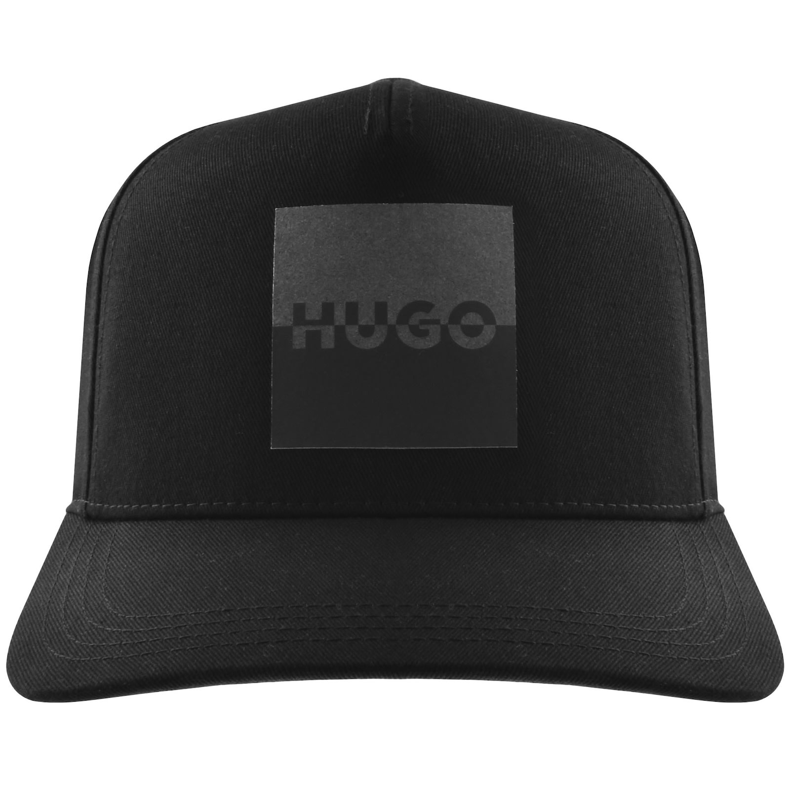 Hugo Boss Hugo Marsel Split Logo Cap Black In Black