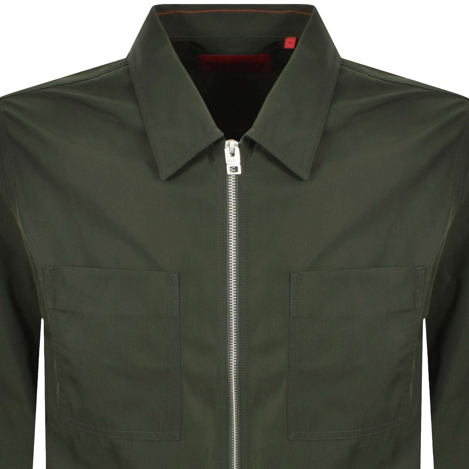 Hugo Boss Hugo Evalom Overshirt Jacket Dark Green In Green