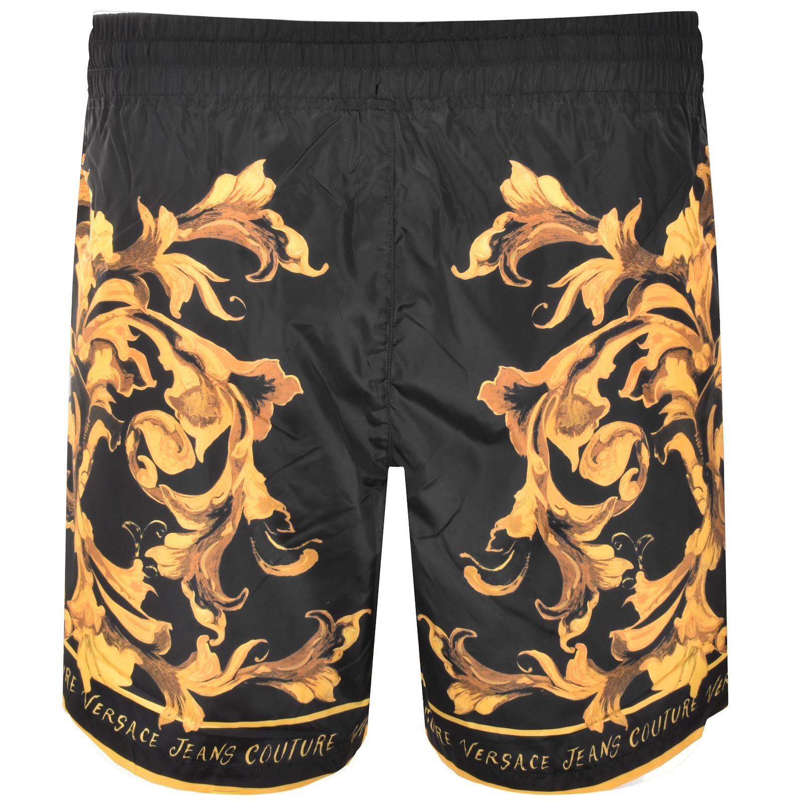Versace Jeans Couture Barocco Shorts Black In Black