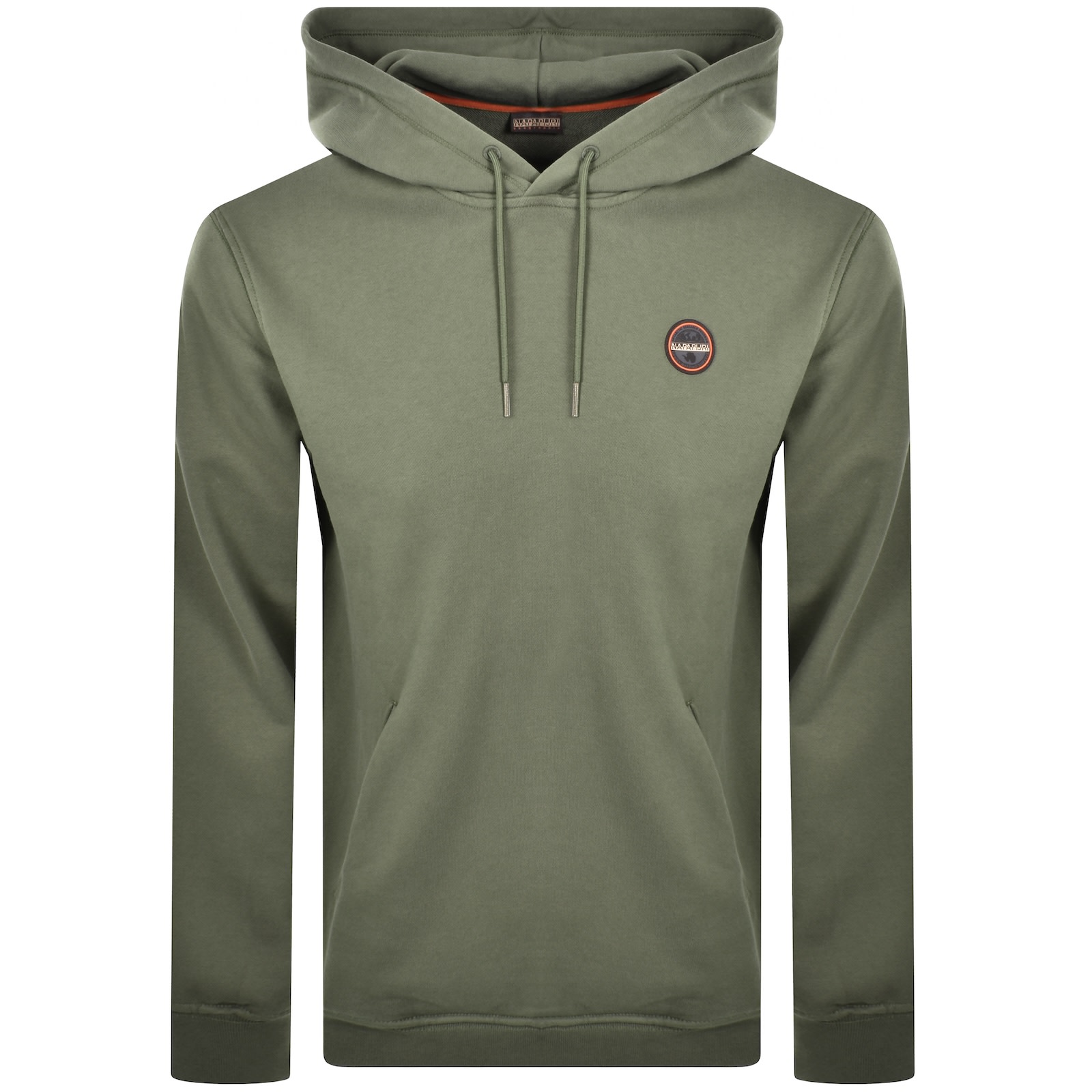 Napapijri B Badge Hoodie Tea Leaf Green In Green