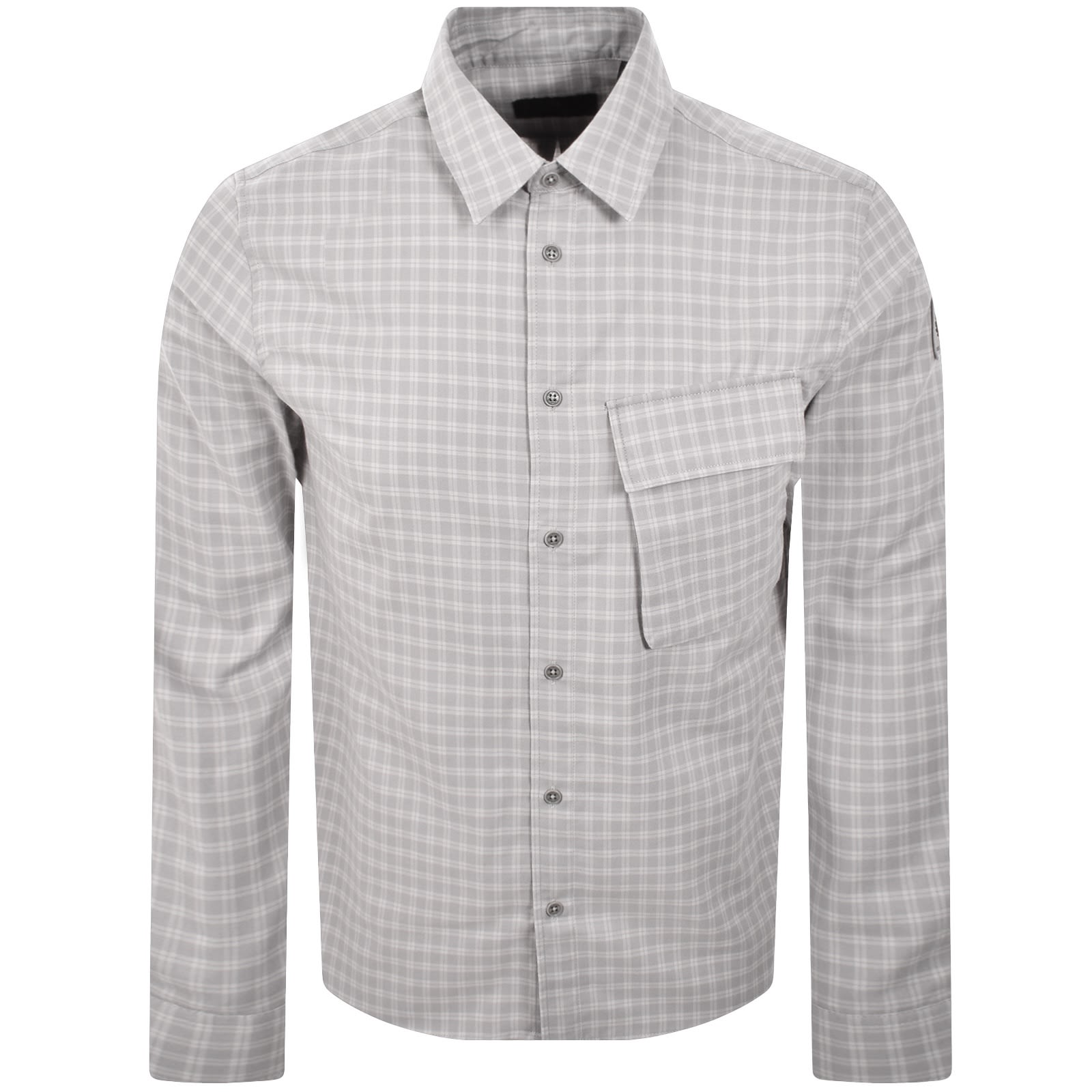 Belstaff Scale Long Sleeved Shirt Grey In Gray