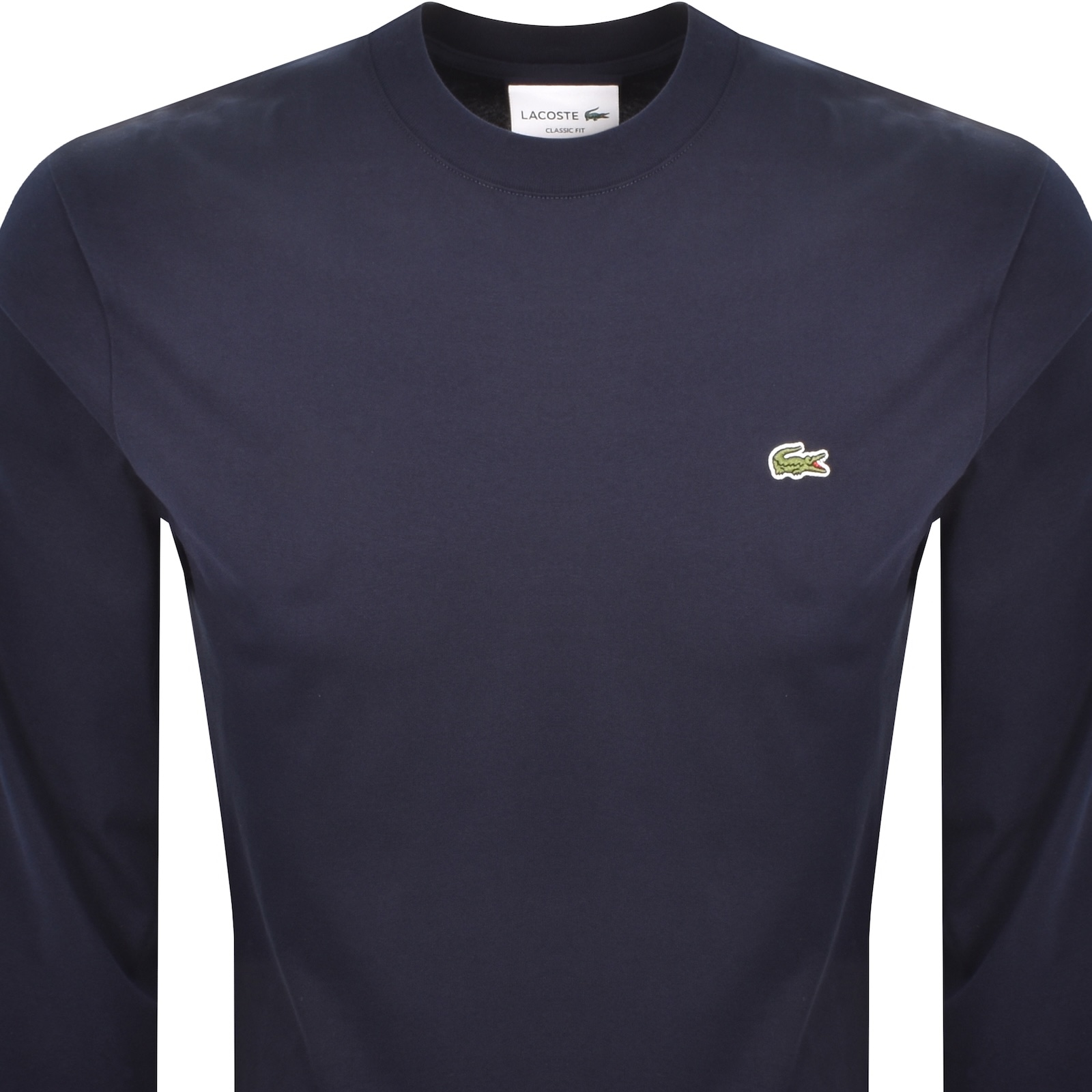 Lacoste Crew Neck Knit Jumper Navy In Blue