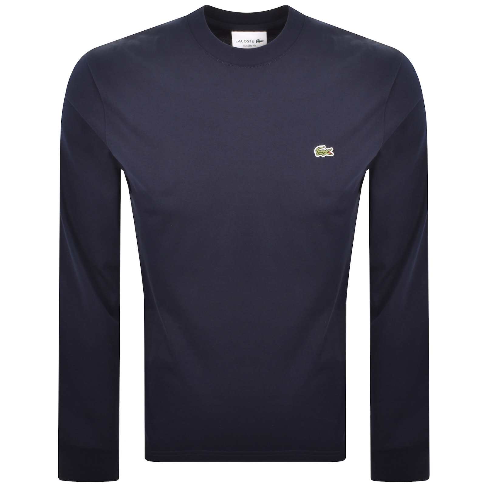 Lacoste Crew Neck Knit Jumper Navy In Blue