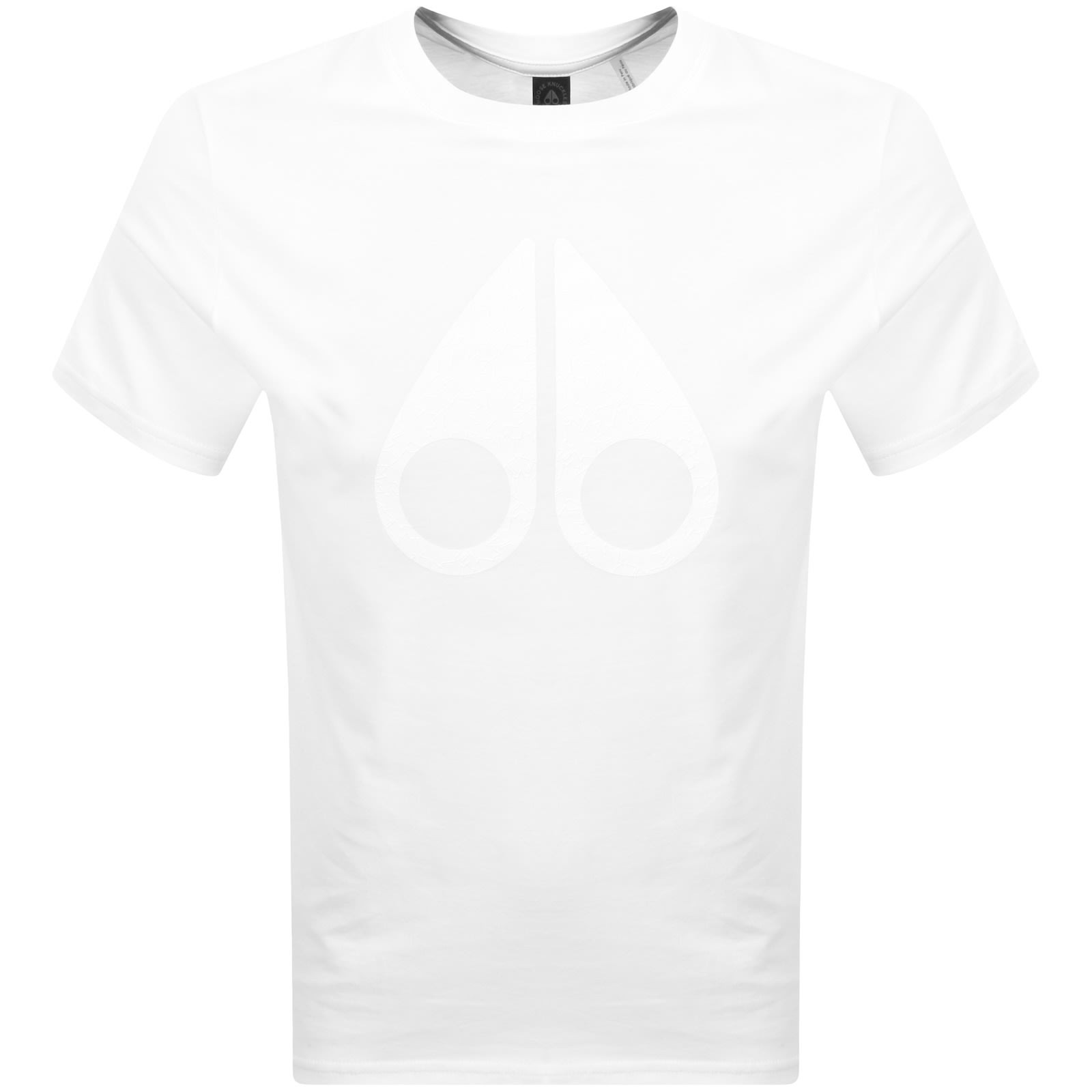 Moose Knuckles Chamblee Leaf T Shirt White In White
