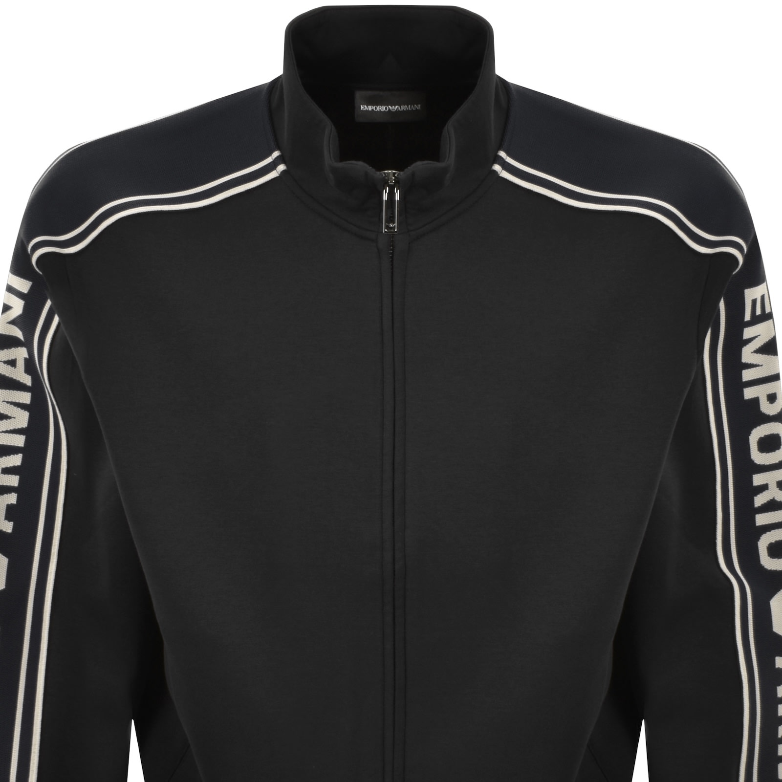 Armani Collezioni Emporio Armani Full Zip Sweatshirt Black In Black