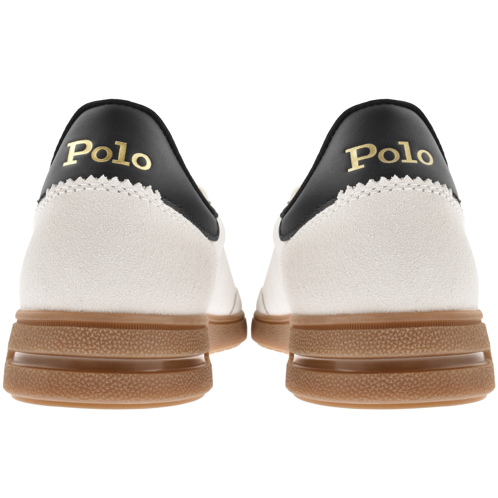 Ralph Lauren Bedford Trainers White In Brown