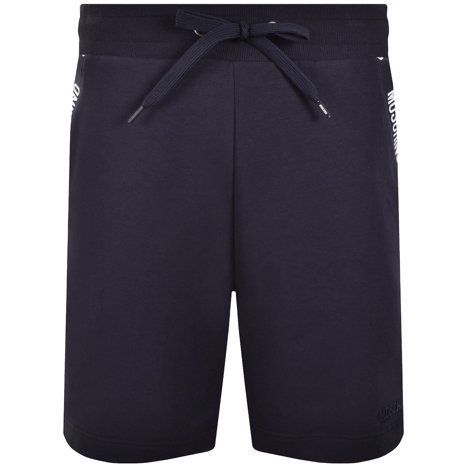 Moschino Tape Logo Shorts Blue In Blue